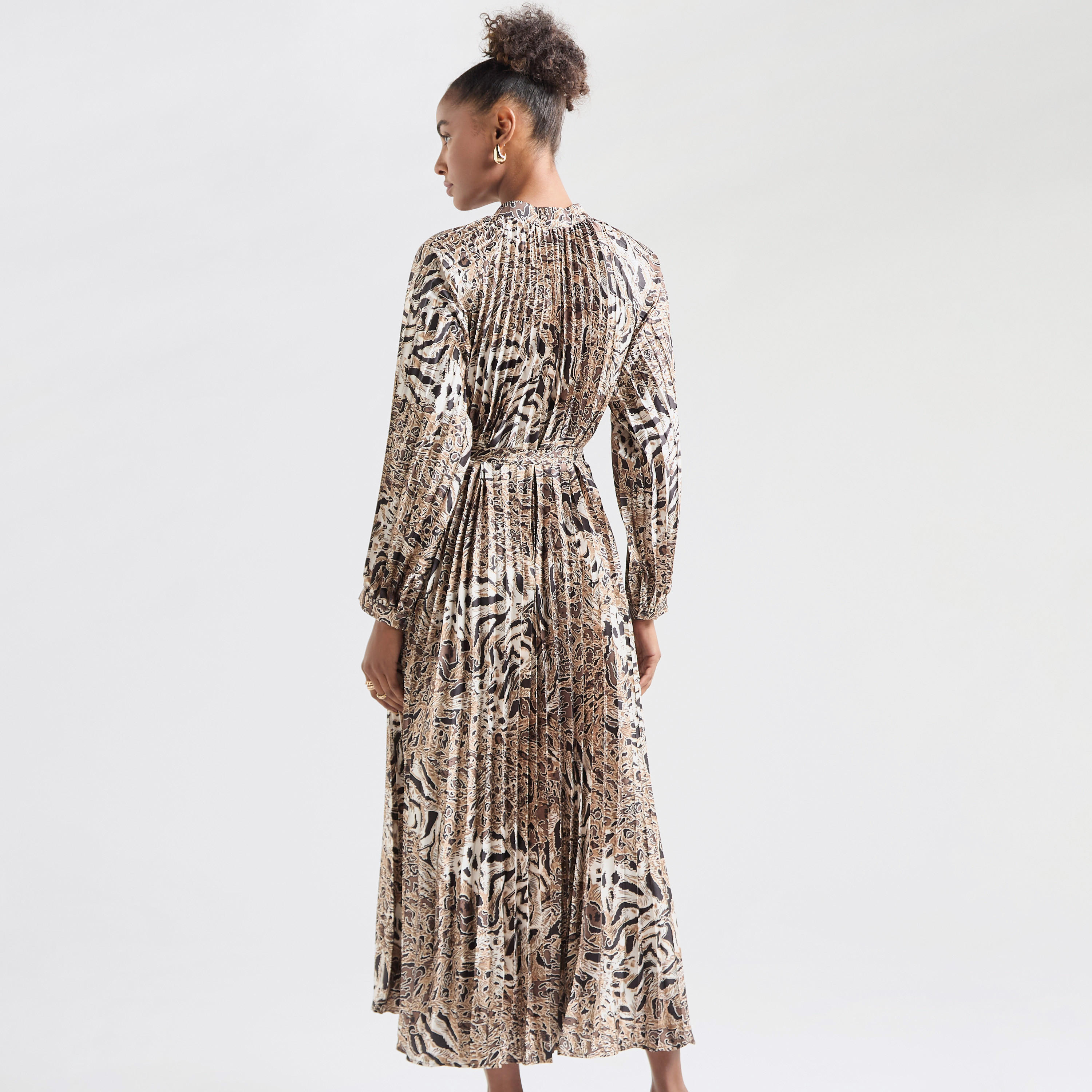 فستان قميص ماكسي بأكمام طويلة وطبعات حيوانات-women-clothing-dresses-image-3