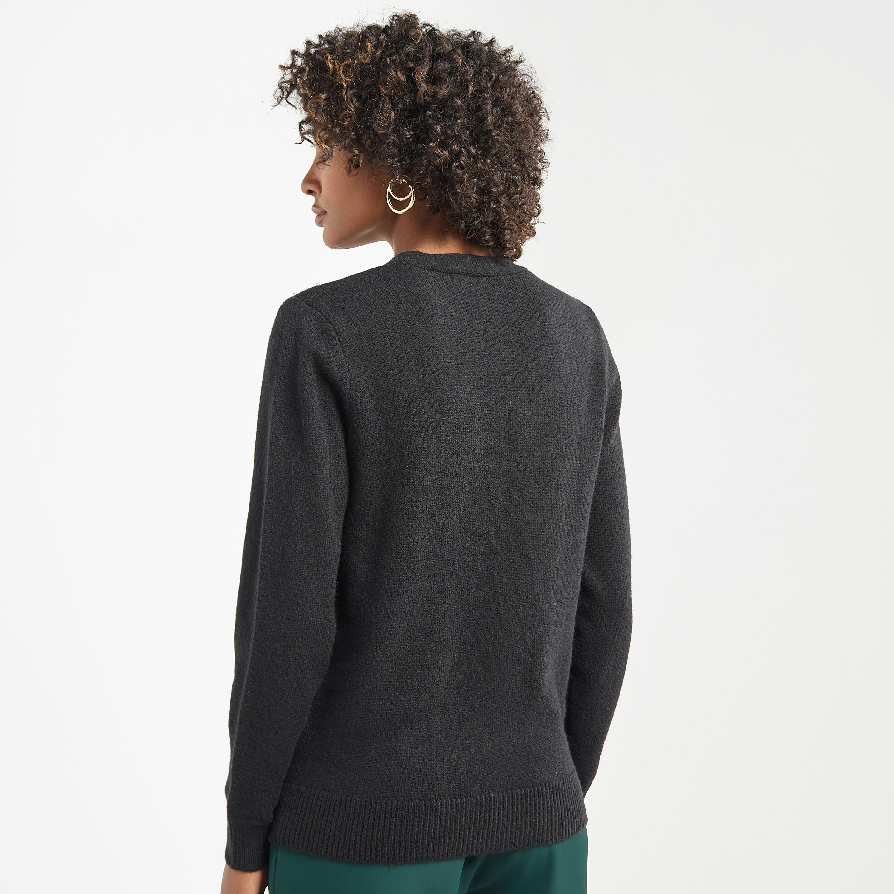 سترة كارديجان مزينة بأكمام طويلة وأزرار-women-winterwear-cardigansandjumpers-cardigans-image-3