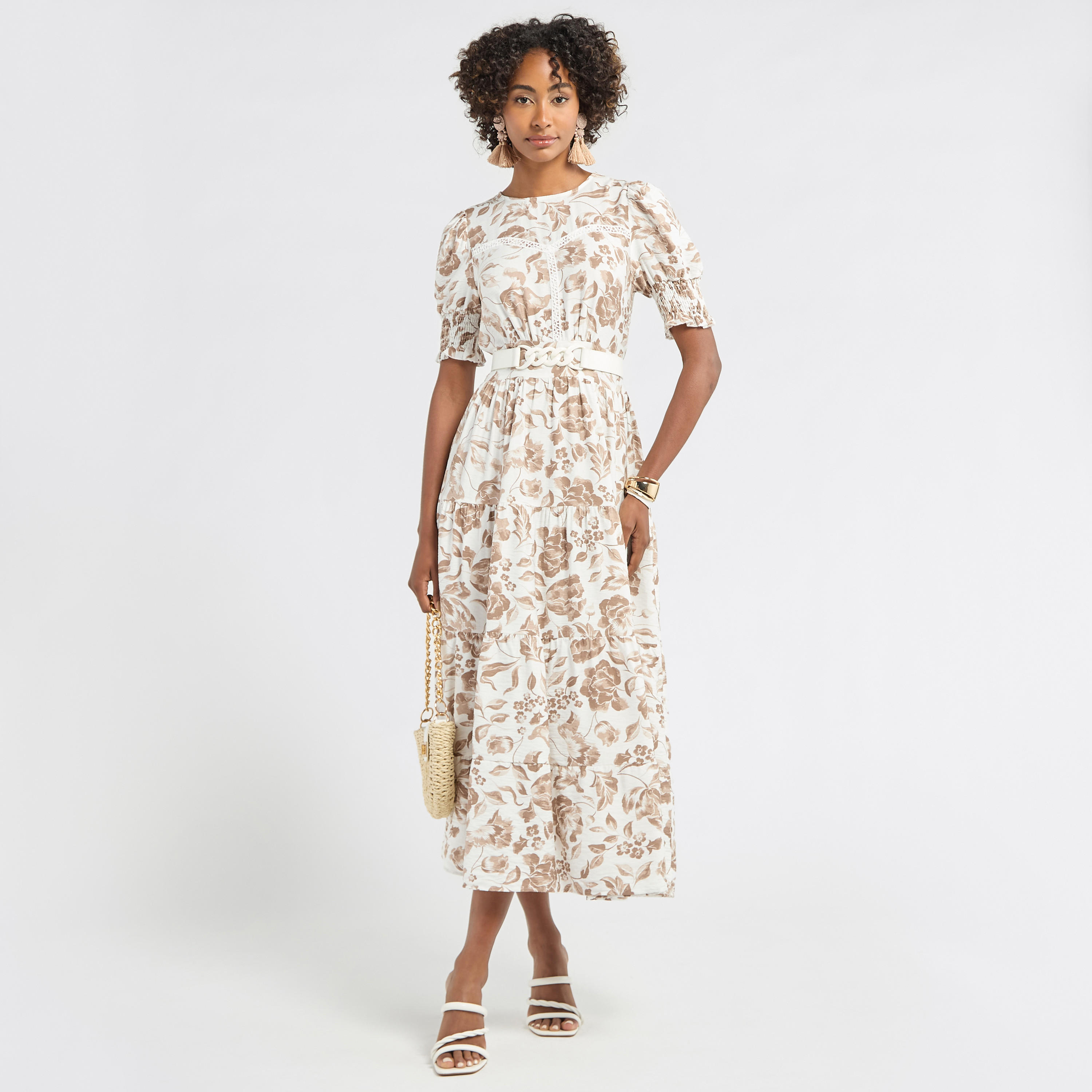 فستان ميدي بطبعات أزهار ودرزات وتفاصيل دانتيل-women-clothing-dresses-image-2