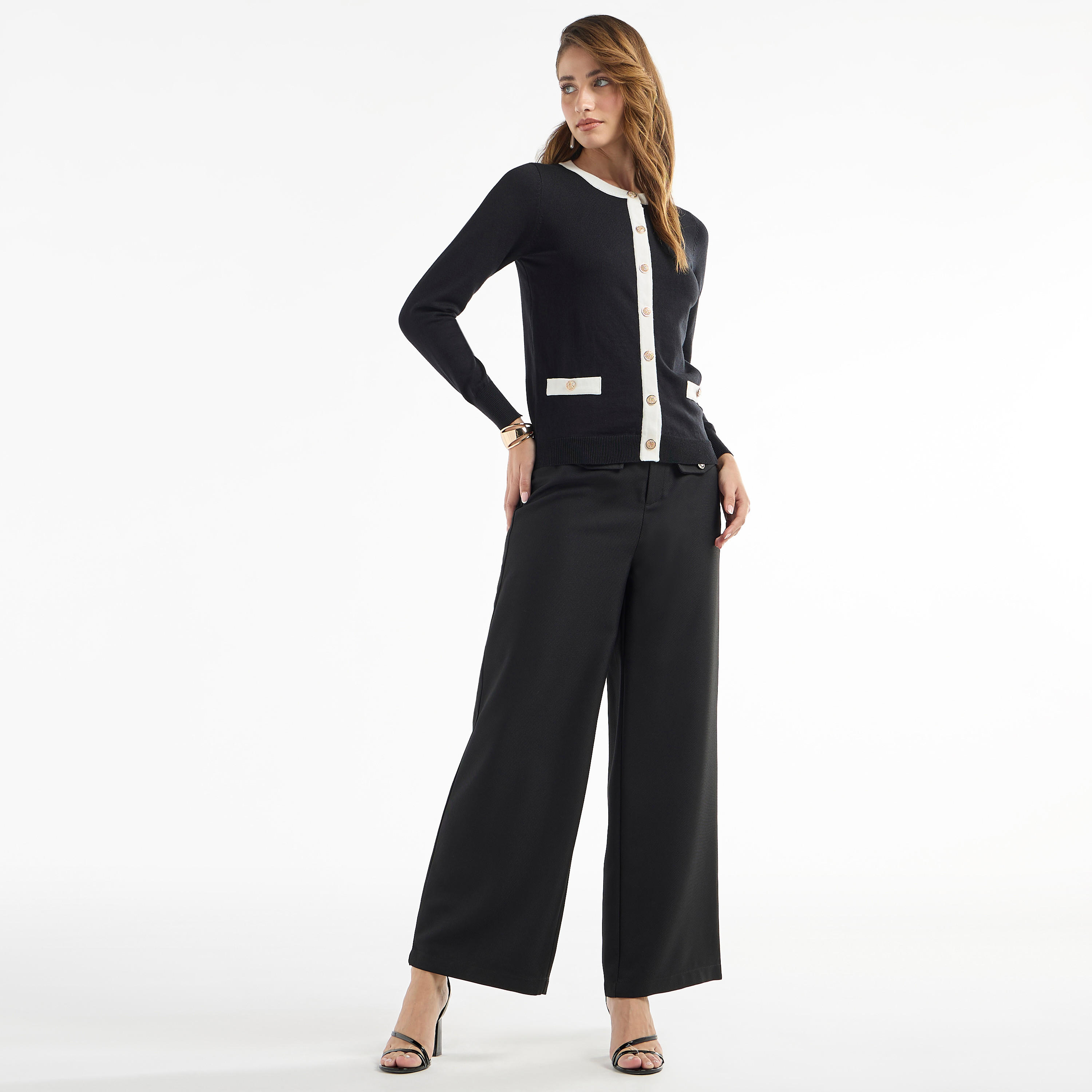 كارديجان سادة بأكمام طويلة وأزرار-women-winterwear-cardigansandjumpers-cardigans-image-3
