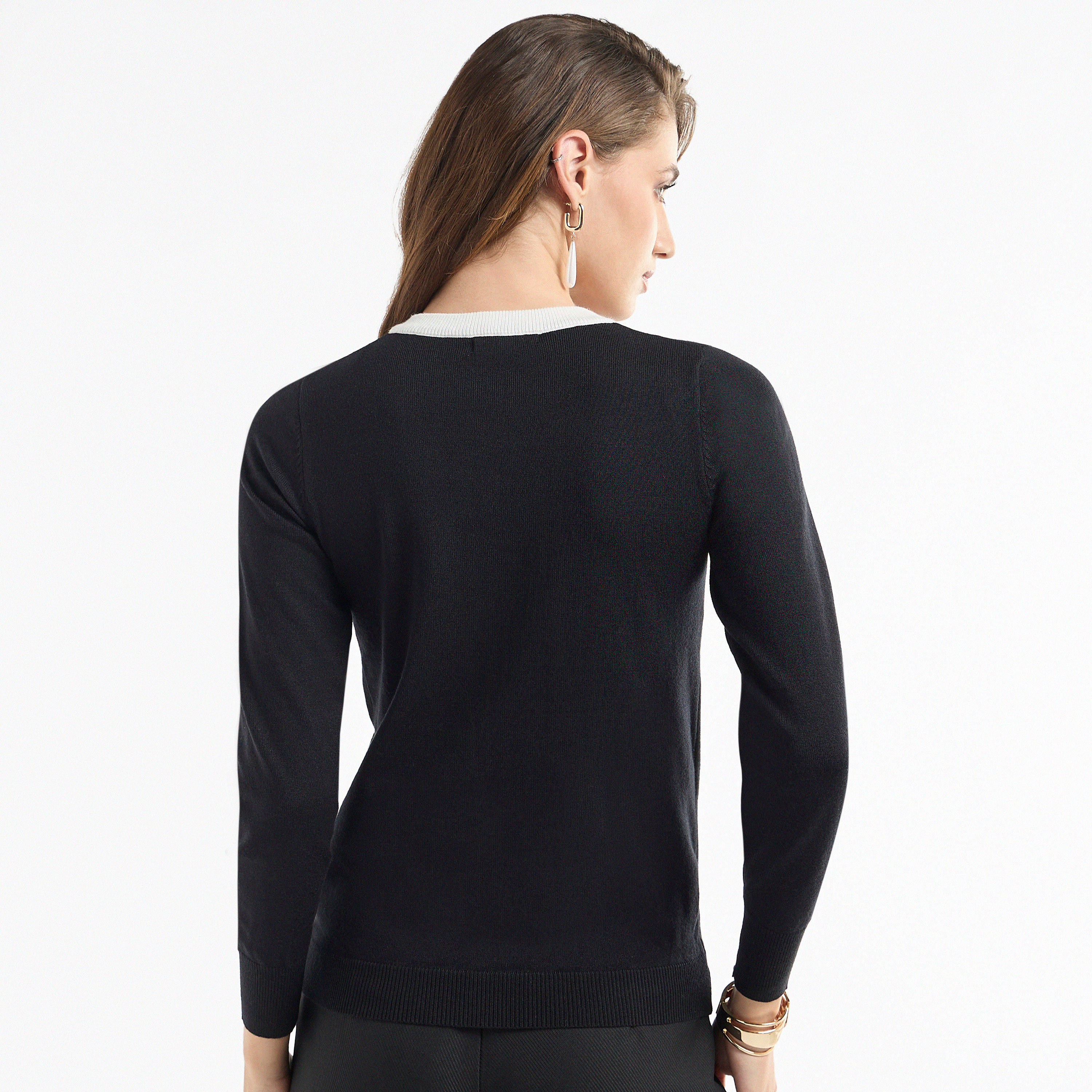 كارديجان سادة بأكمام طويلة وأزرار-women-winterwear-cardigansandjumpers-cardigans-image-2