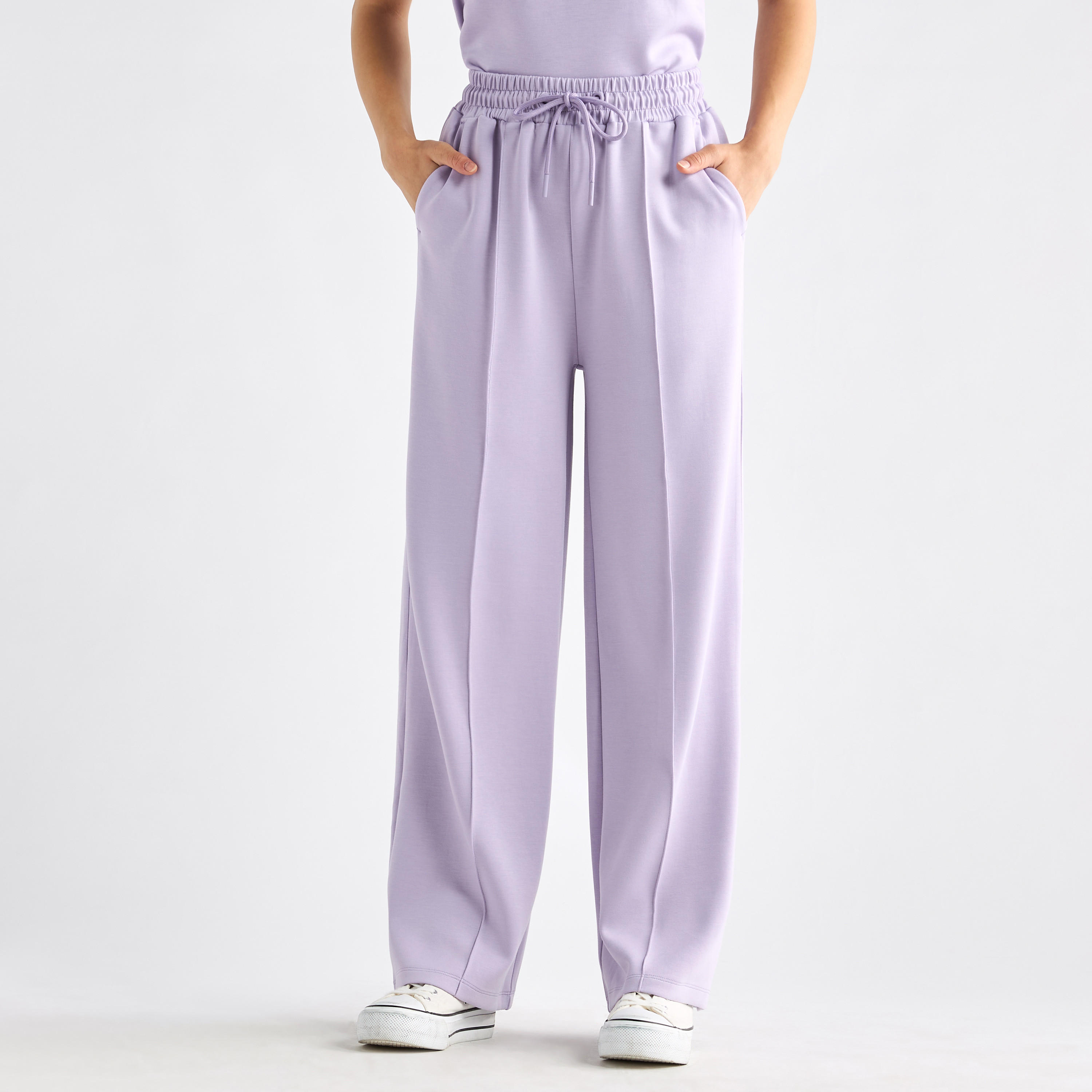 طقم بنطلون وتيشيرت بياقة ضيقة-women-clothing-coordsets-image-18