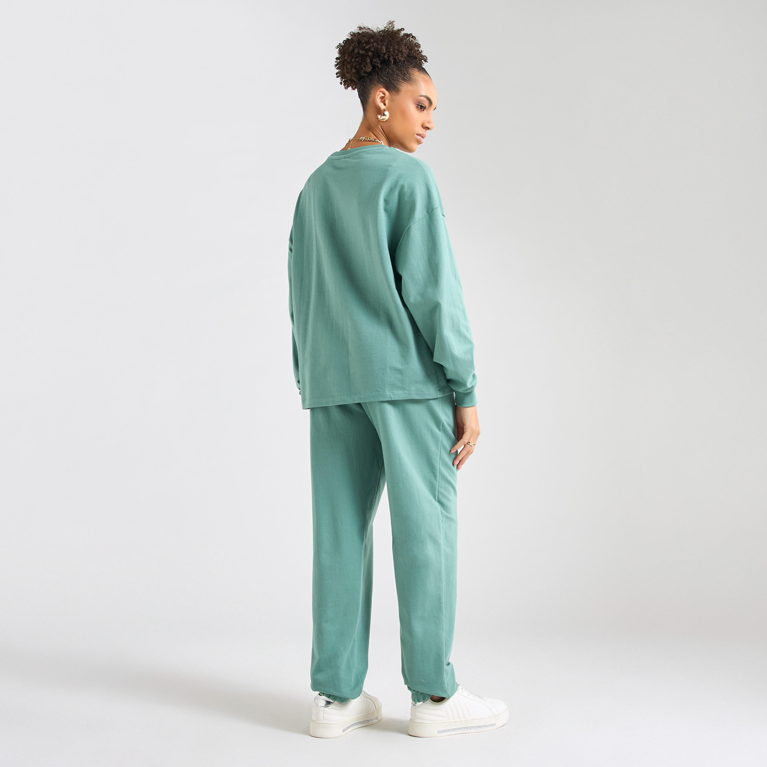 Printed Long Sleeves Sweatshirt and Joggers Set-women-clothing-coordsets-image-3