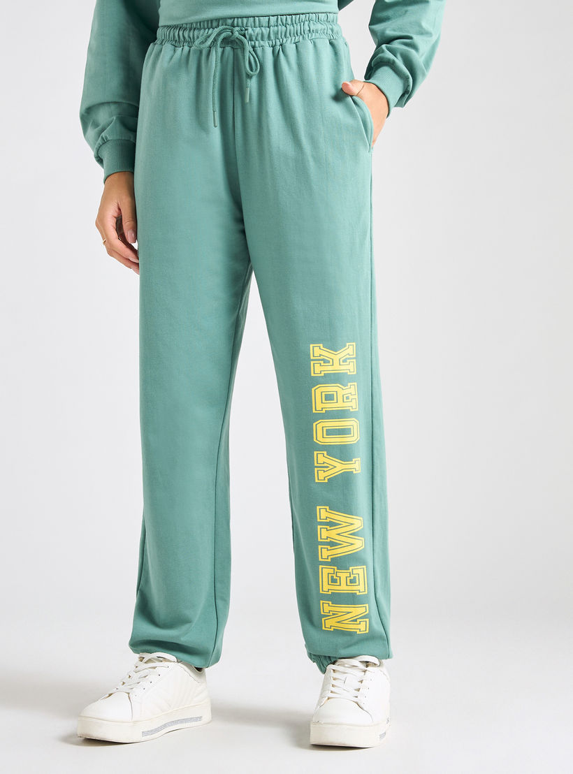 Printed Long Sleeves Sweatshirt and Joggers Set-women-clothing-coordsets-image-4