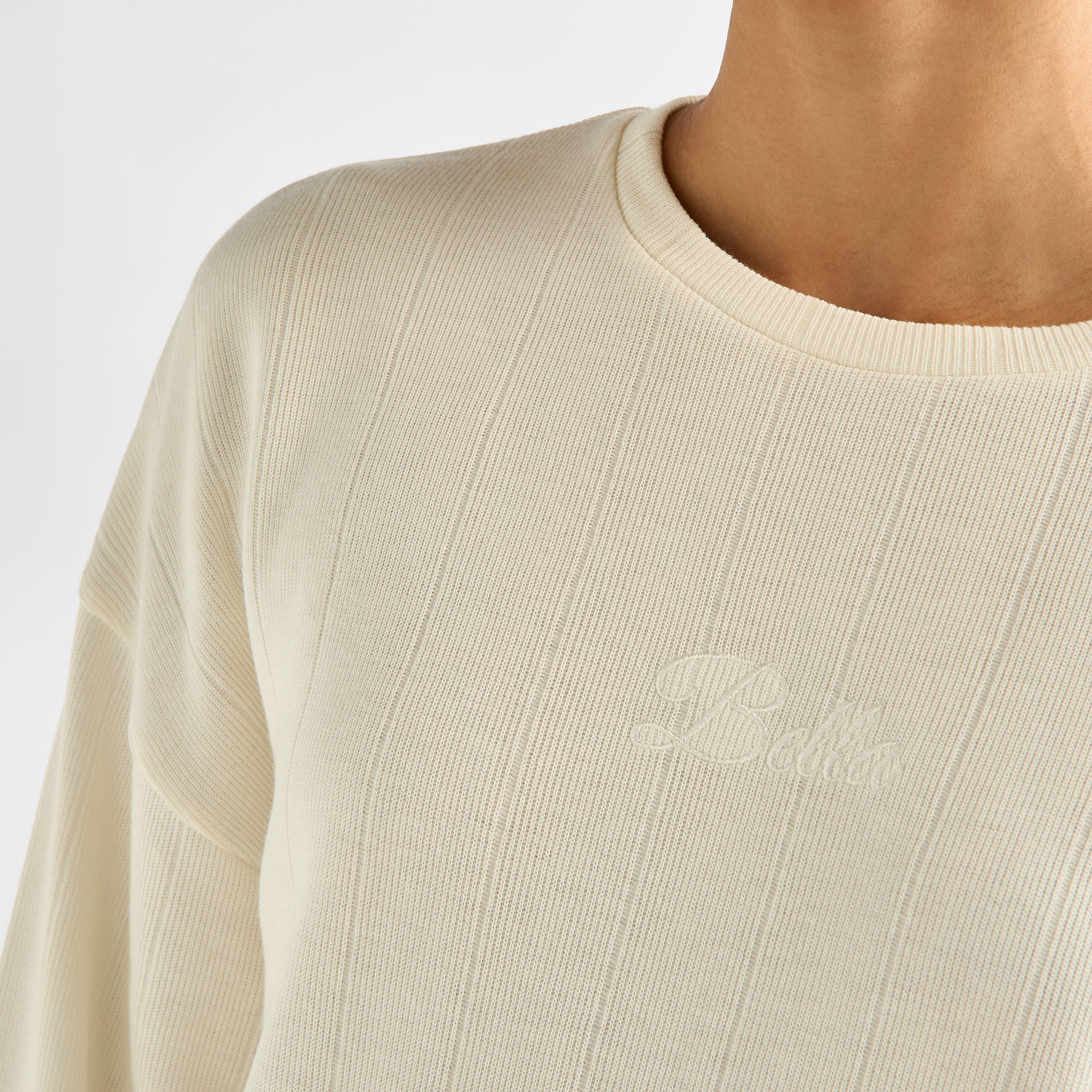 طقم بنطلون وتيشيرت بارز الملمس بأكمام طويلة-women-clothing-coordsets-image-5