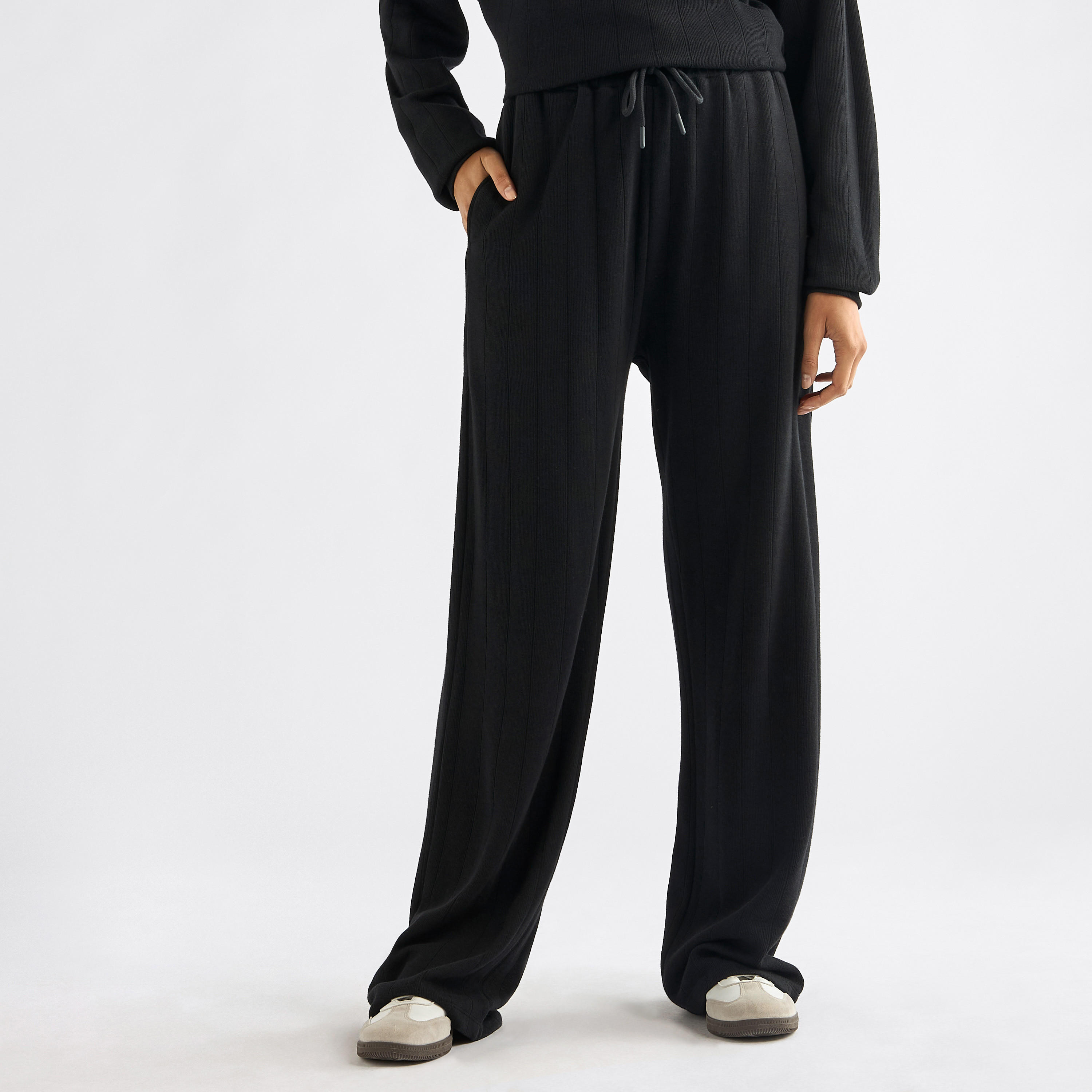 Textured Long Sleeves T-shirt and Pants Set-women-clothing-coordsets-image-4