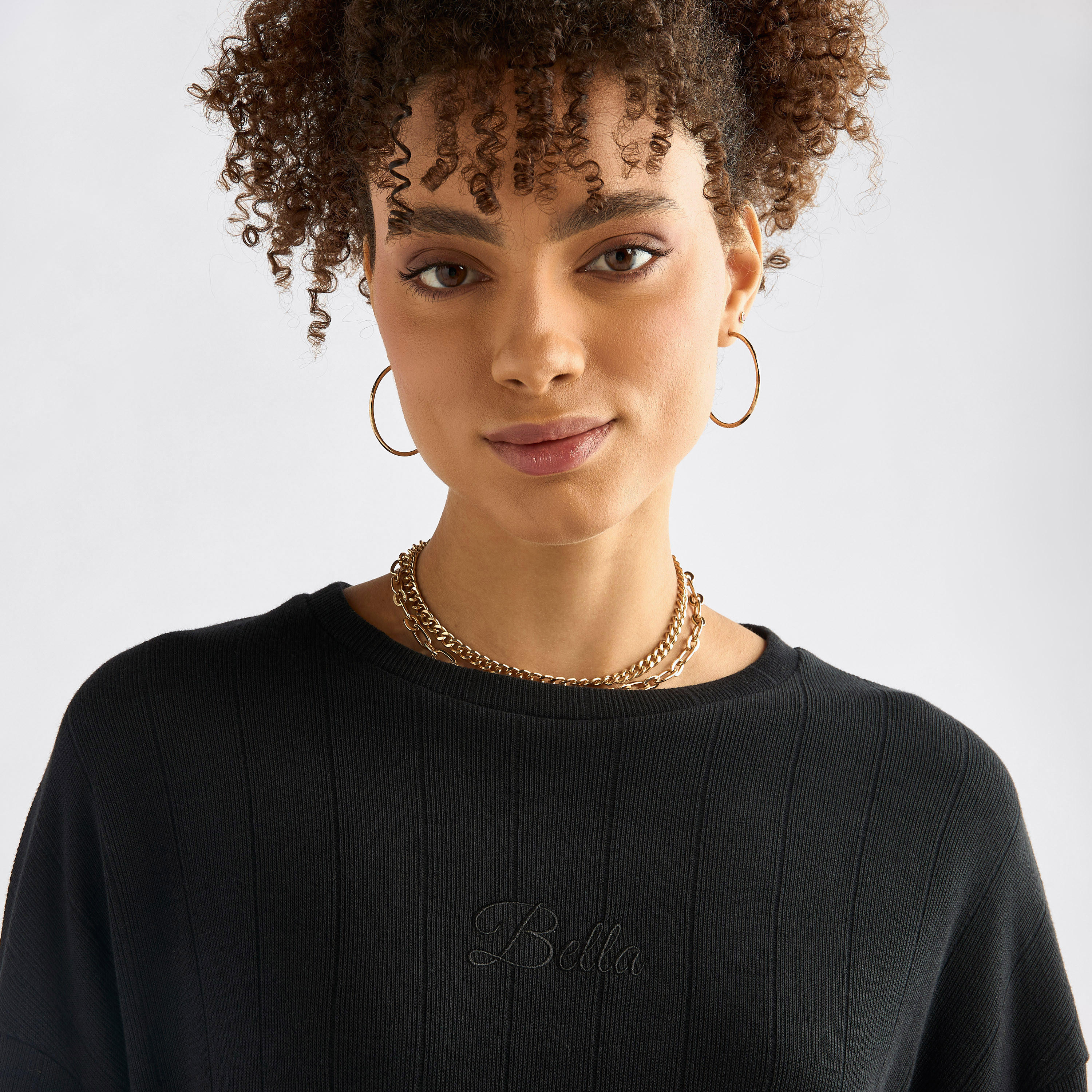 Textured Long Sleeves T-shirt and Pants Set-women-clothing-coordsets-image-5