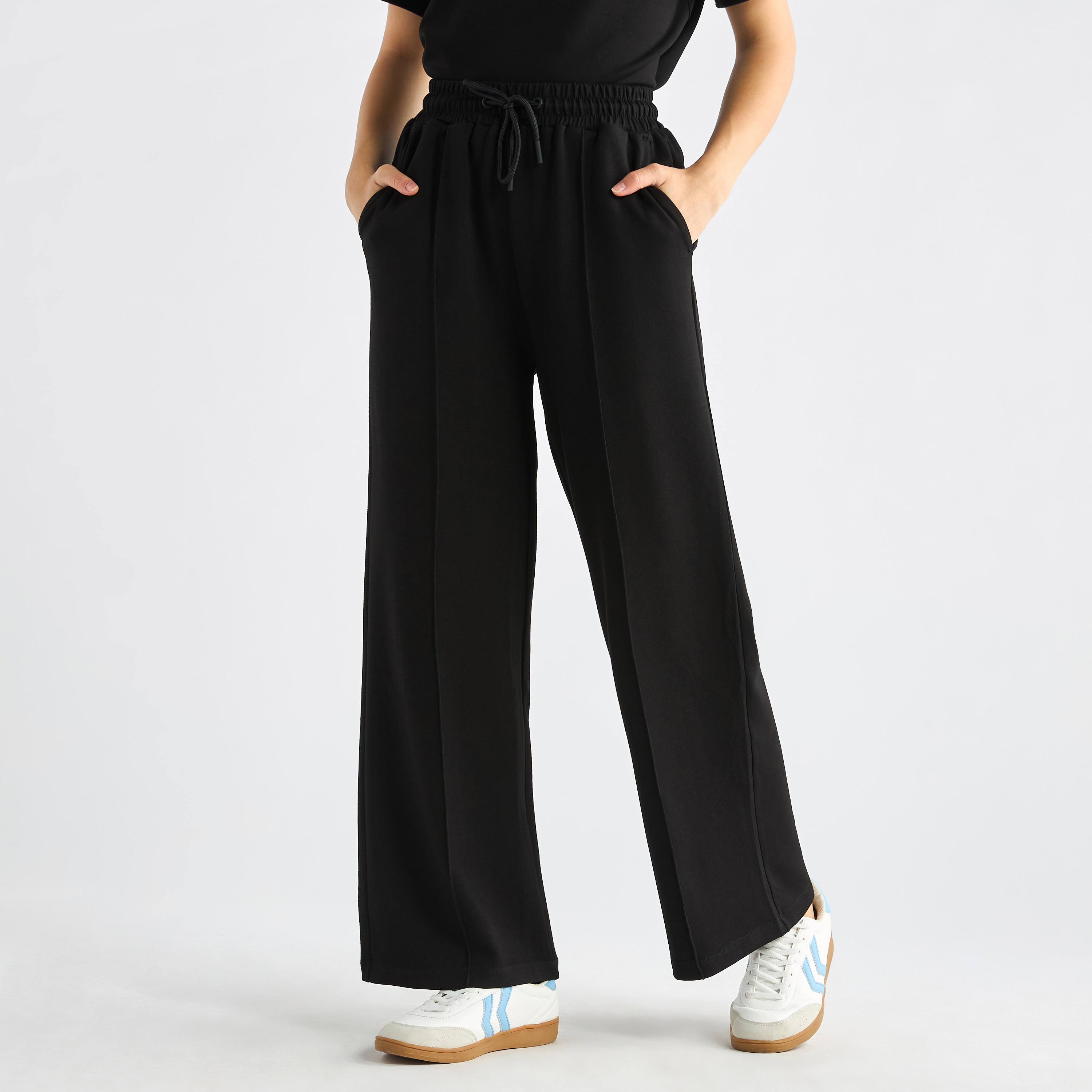 طقم بنطلون وتيشيرت بياقة ضيقة-women-clothing-coordsets-image-8