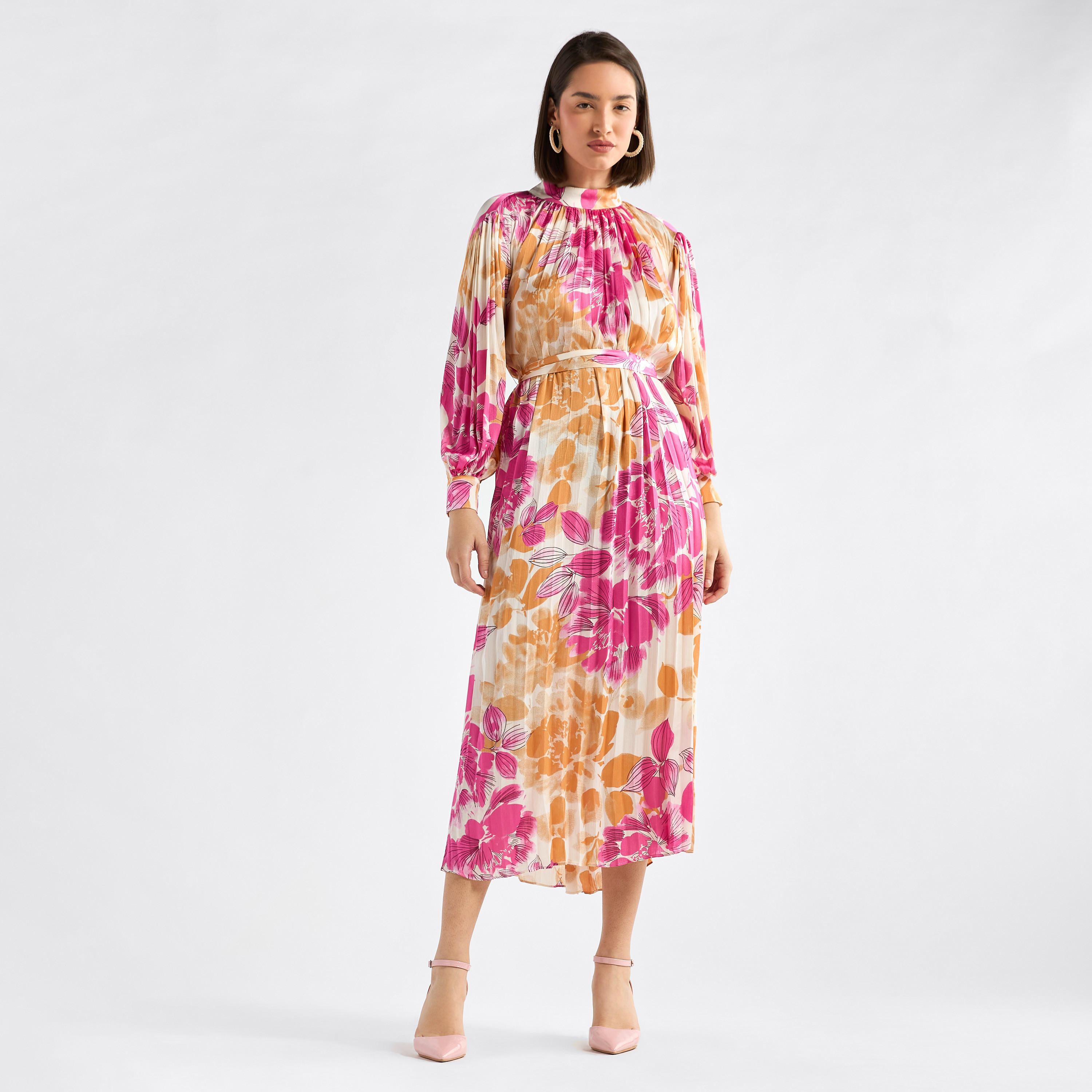 فستان بأكمام واسعة وطبعات-women-clothing-dresses-image-1