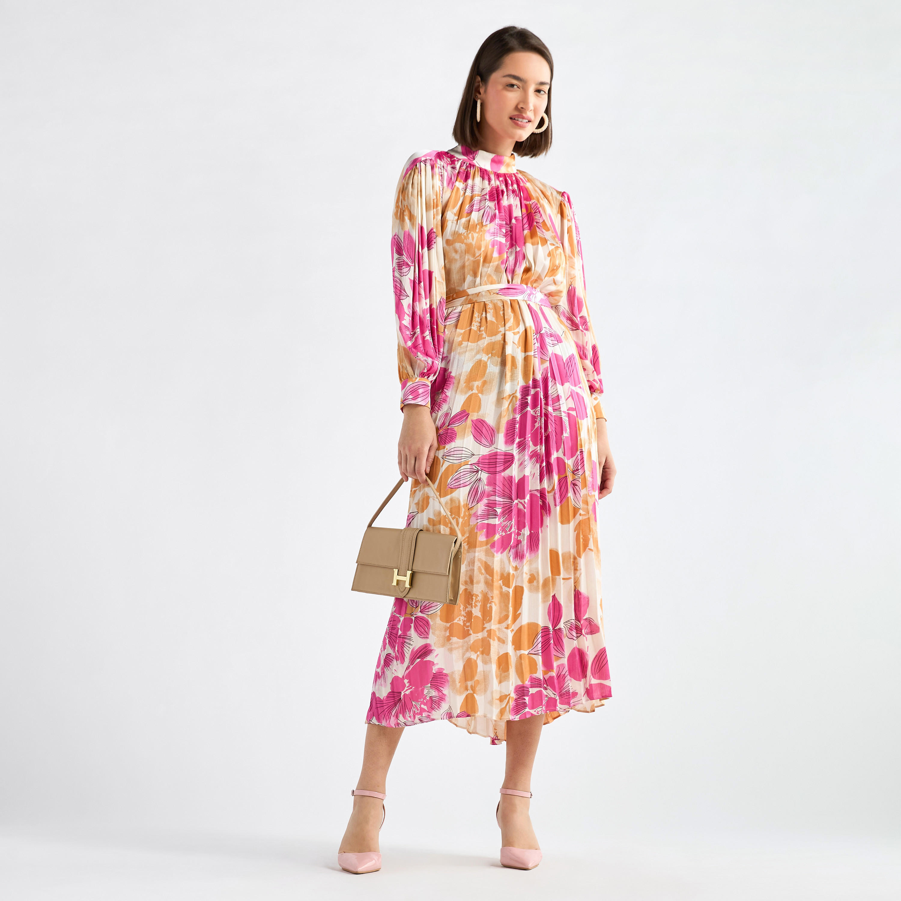 فستان بأكمام واسعة وطبعات-women-clothing-dresses-image-2