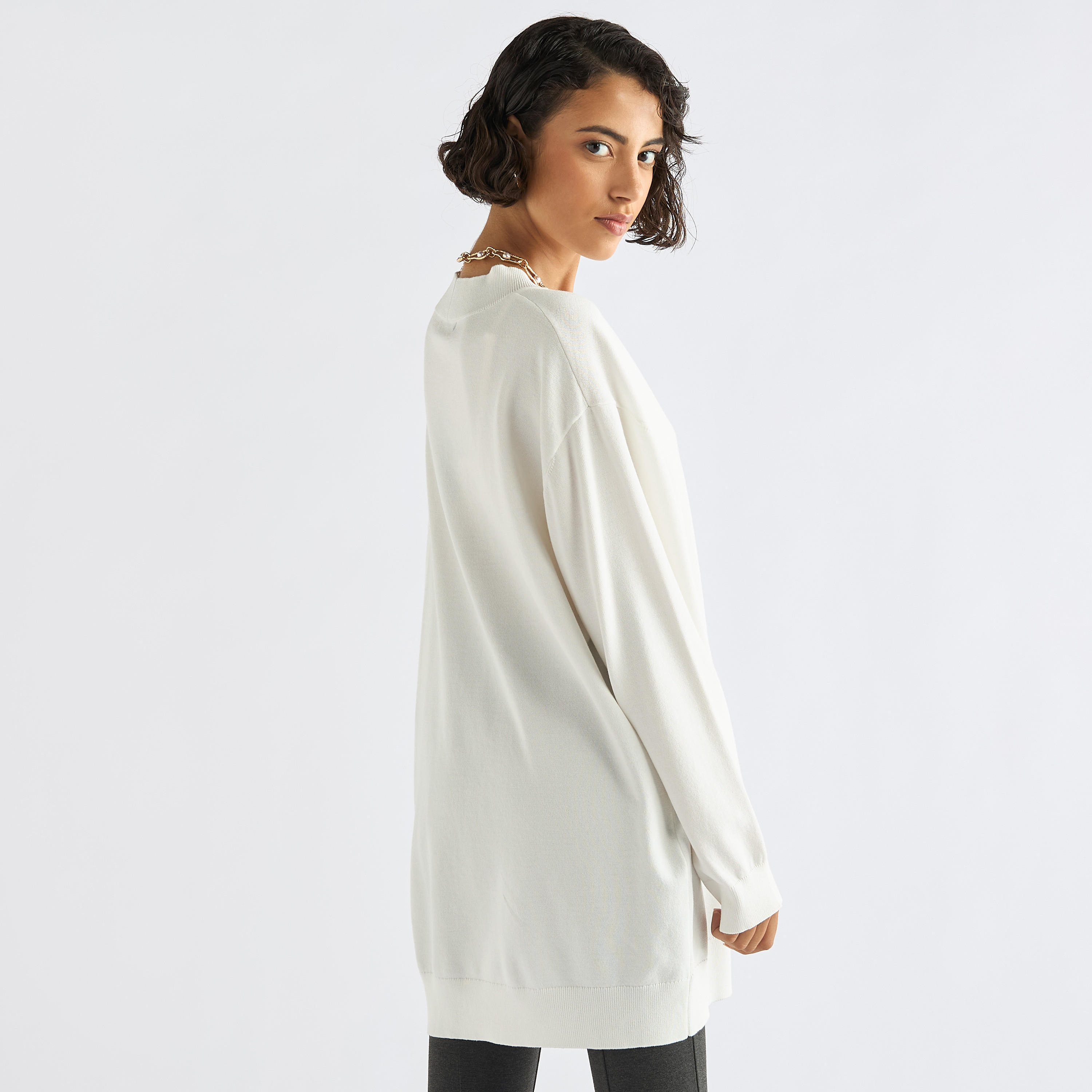 كنزة بياقة V وأكمام طويلة-women-clothing-cardigansandjumpers-jumpers-image-2