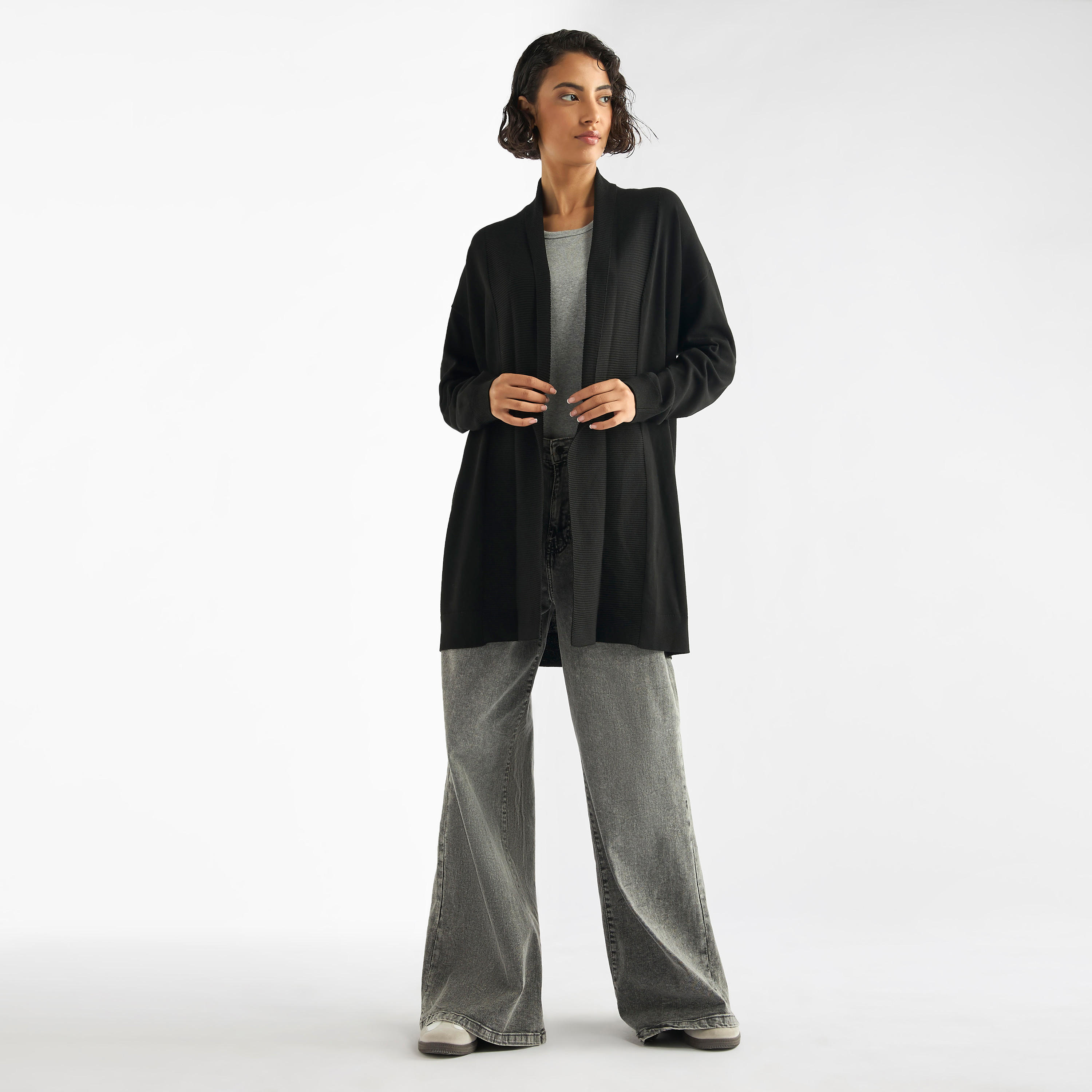 Open Front Longline Cardigan-women-winterwear-cardigansandjumpers-cardigans-image-2