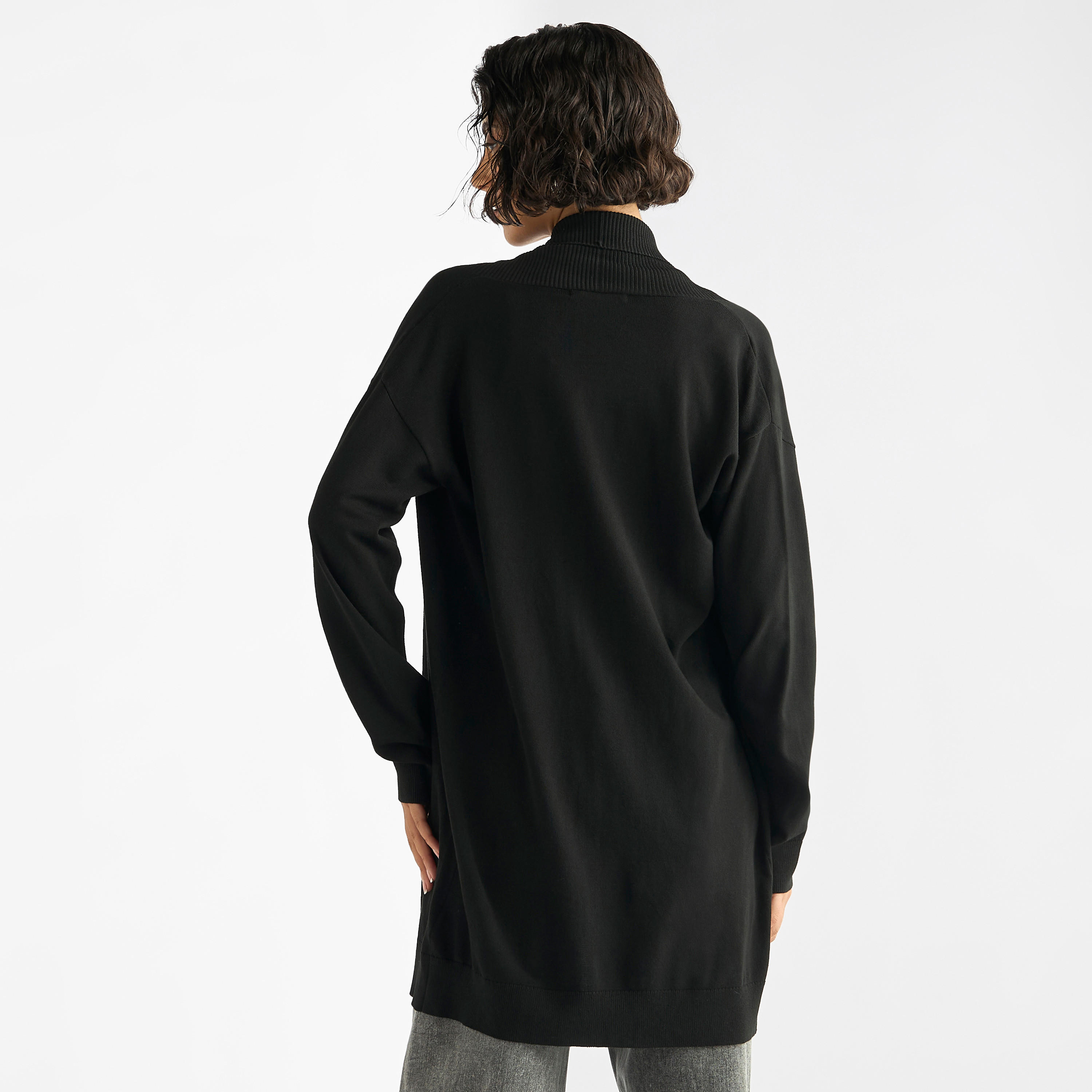 Open Front Longline Cardigan-women-winterwear-cardigansandjumpers-cardigans-image-3