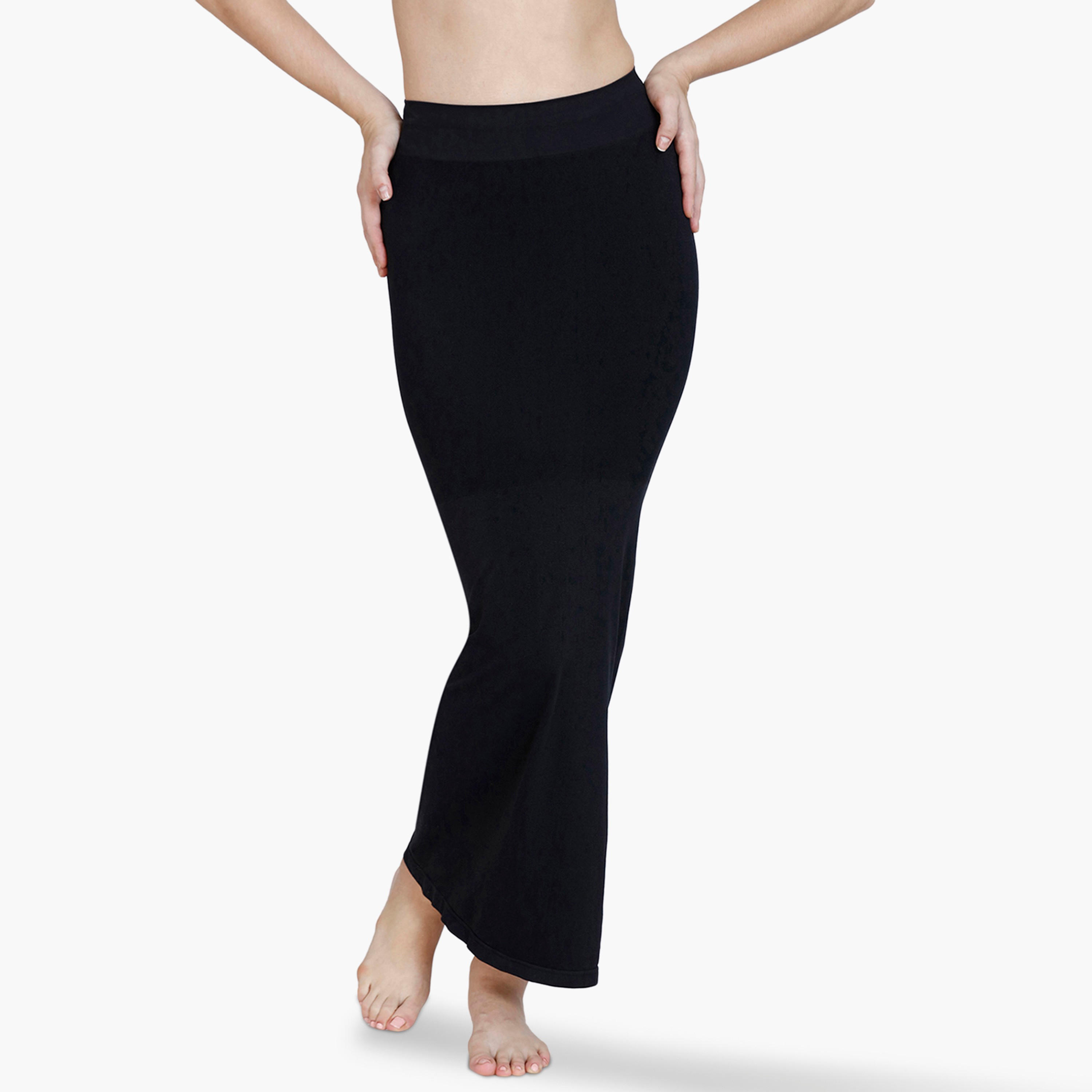 Zivame Waist & Tummy Medium Control Shapewear Petticoat with Drawstring Closure and Slit-women-clothing-lingerie-shapewear-image-8