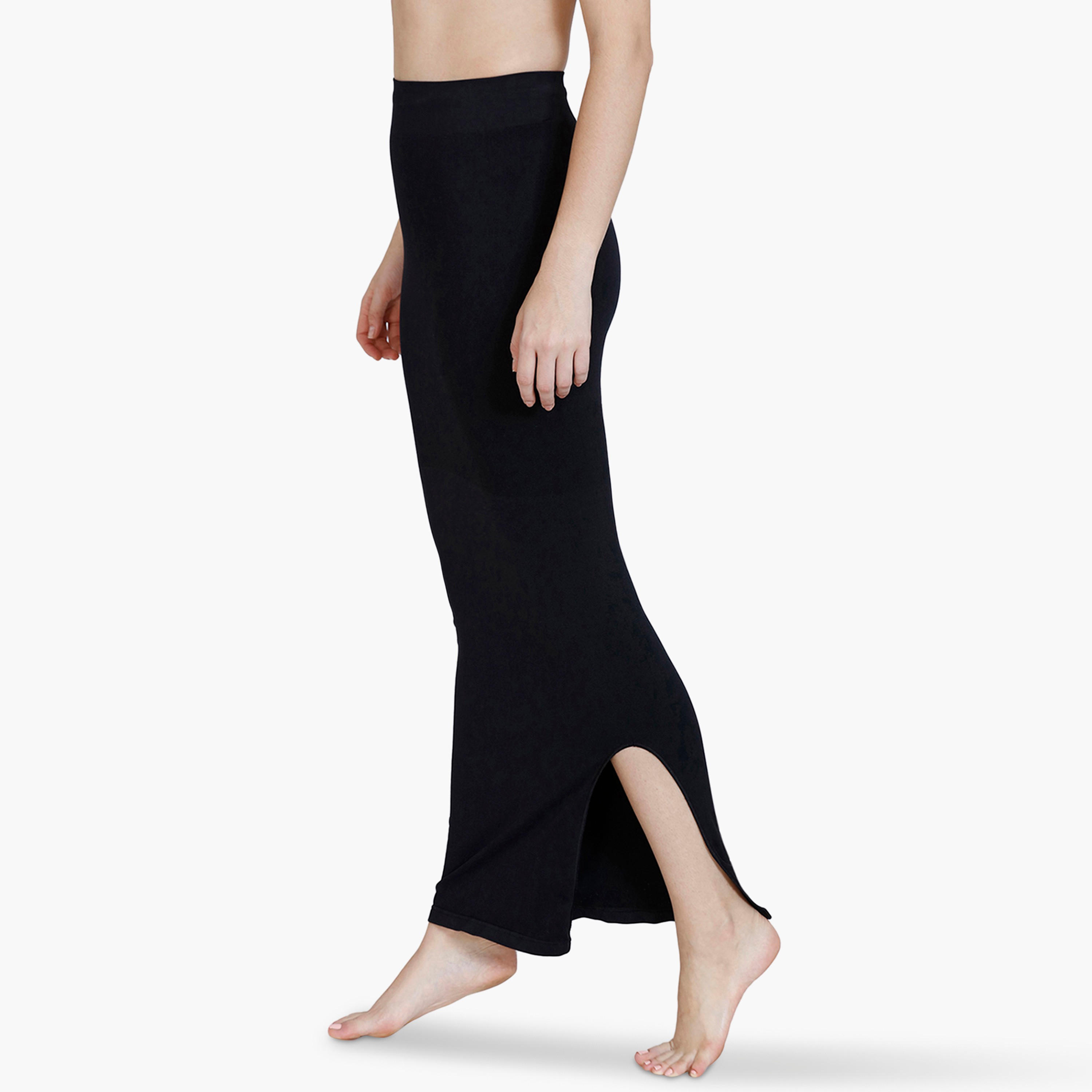 Zivame Waist & Tummy Medium Control Shapewear Petticoat with Drawstring Closure and Slit-women-clothing-lingerie-shapewear-image-9