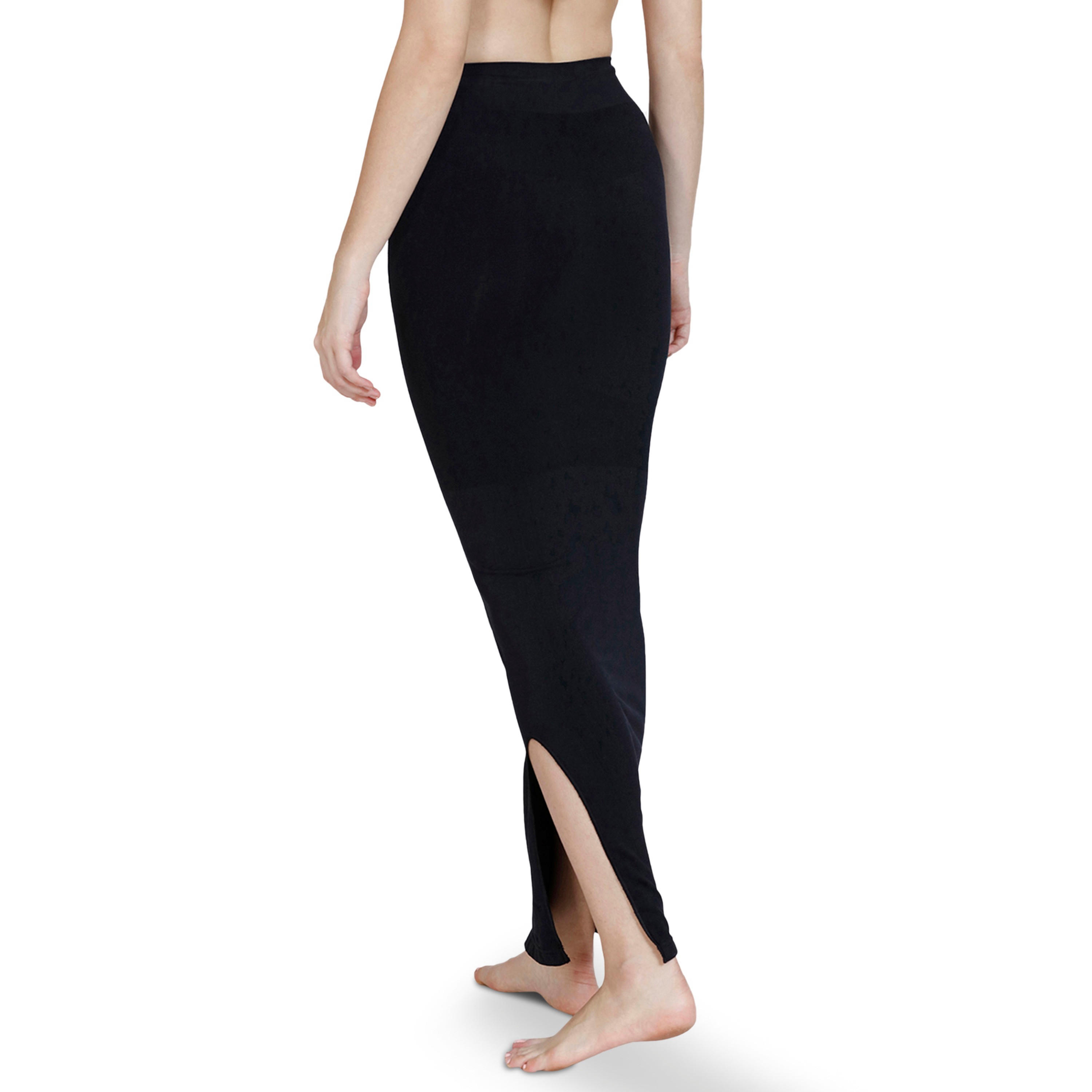Zivame Waist & Tummy Medium Control Shapewear Petticoat with Drawstring Closure and Slit-women-clothing-lingerie-shapewear-image-10