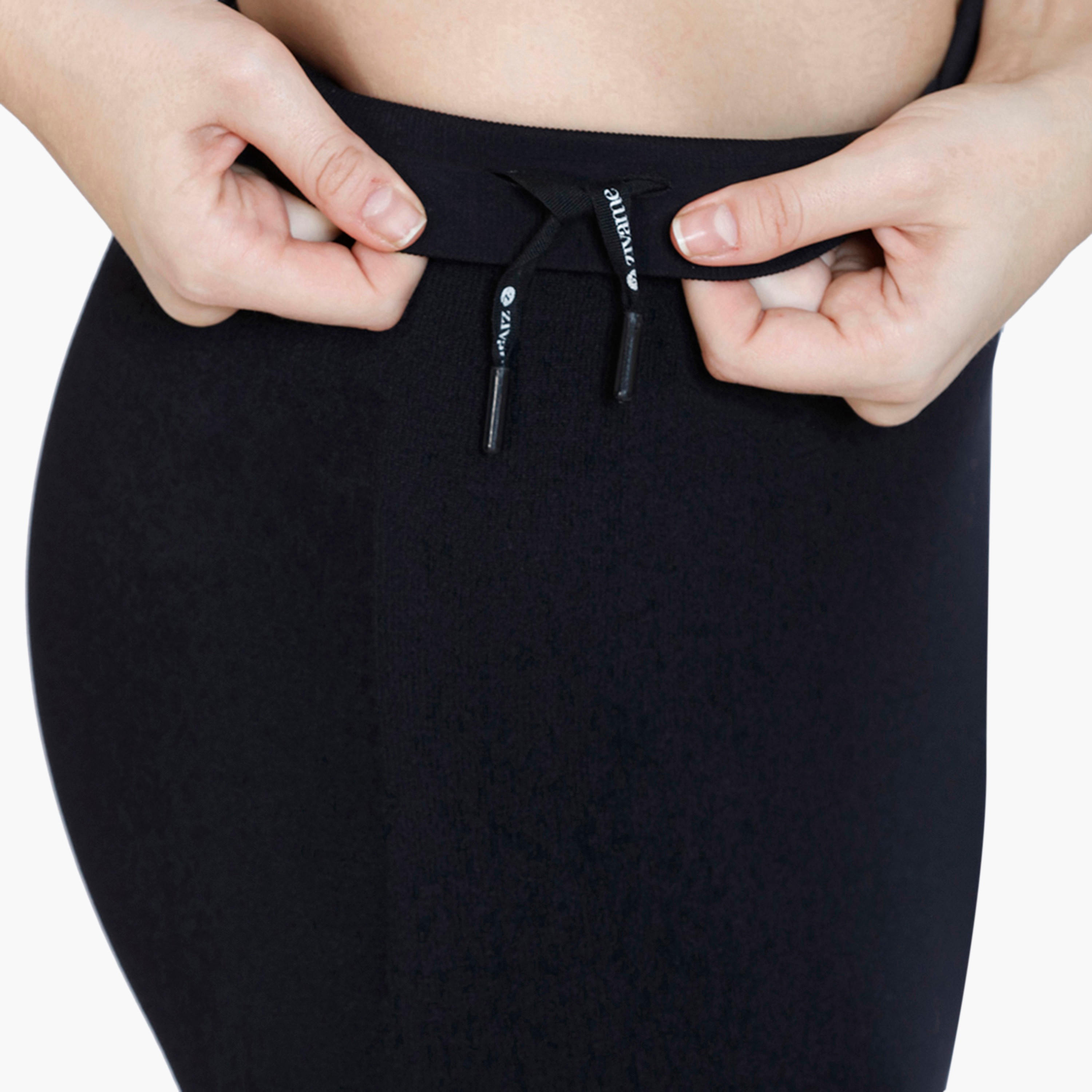 Zivame Waist & Tummy Medium Control Shapewear Petticoat with Drawstring Closure and Slit-women-clothing-lingerie-shapewear-image-14