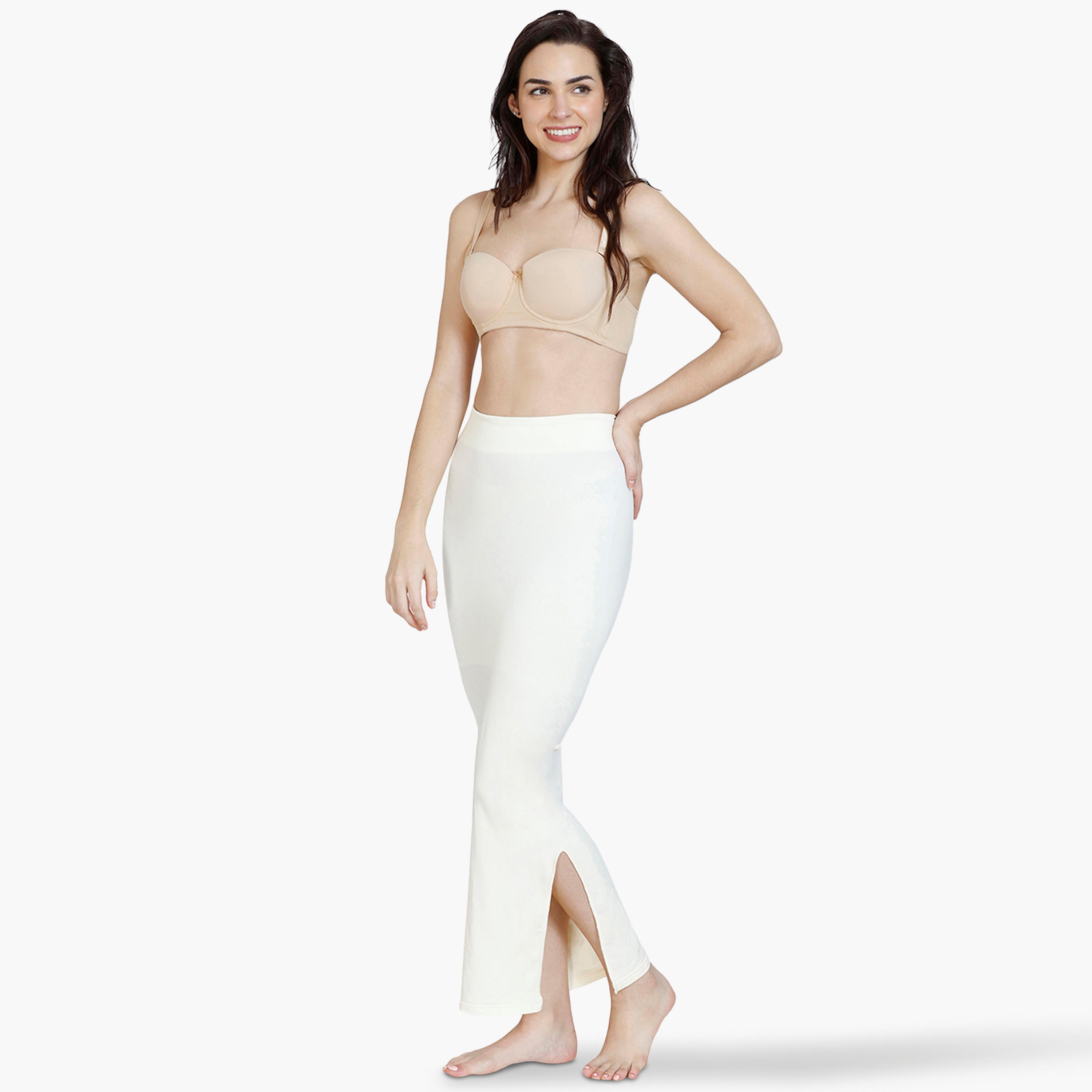 Zivame Waist & Tummy Medium Control Shapewear Petticoat with Drawstring Closure and Slit-women-clothing-lingerie-shapewear-image-25