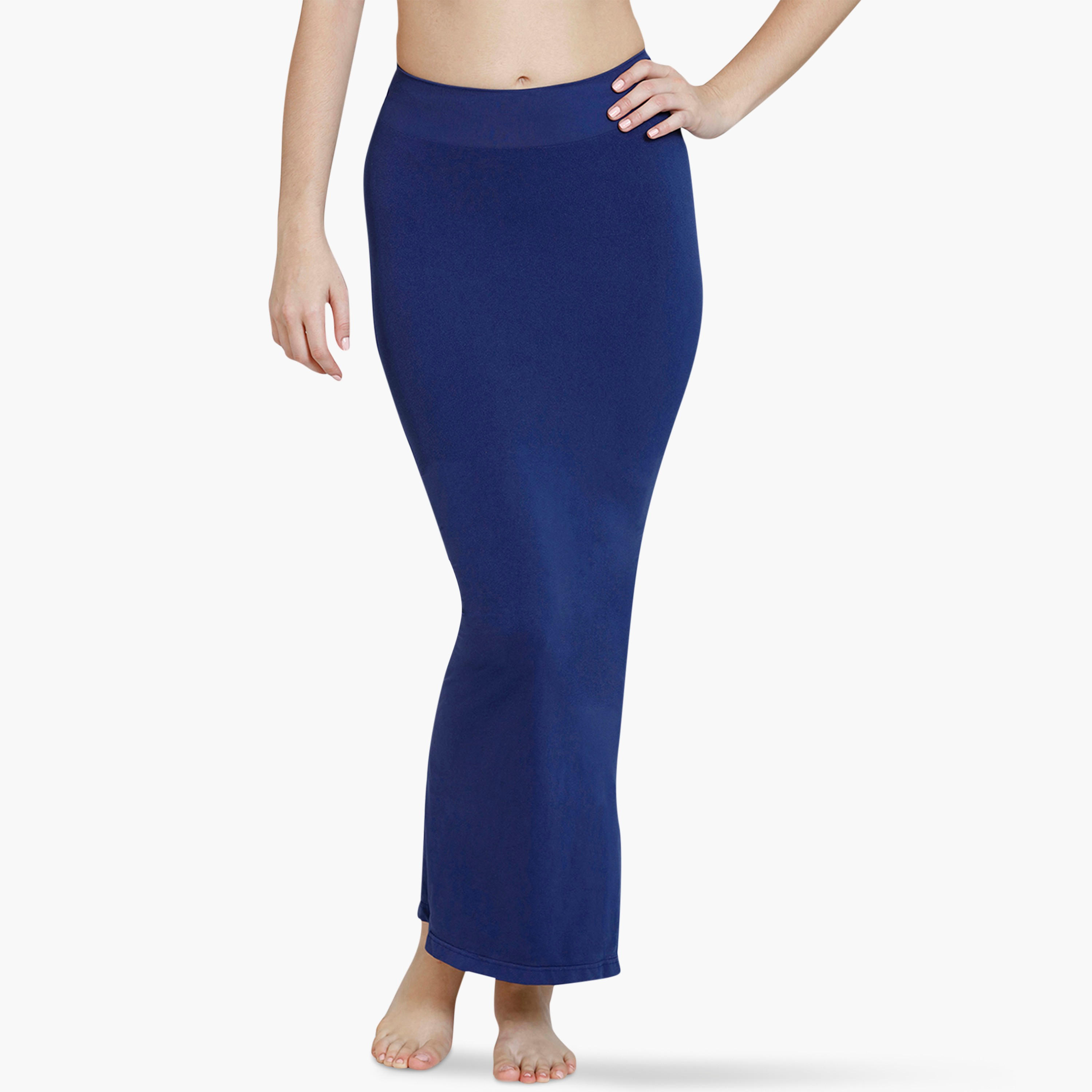 Zivame Waist & Tummy Medium Control Shapewear Petticoat with Drawstring Closure and Slit-women-clothing-lingerie-shapewear-image-1