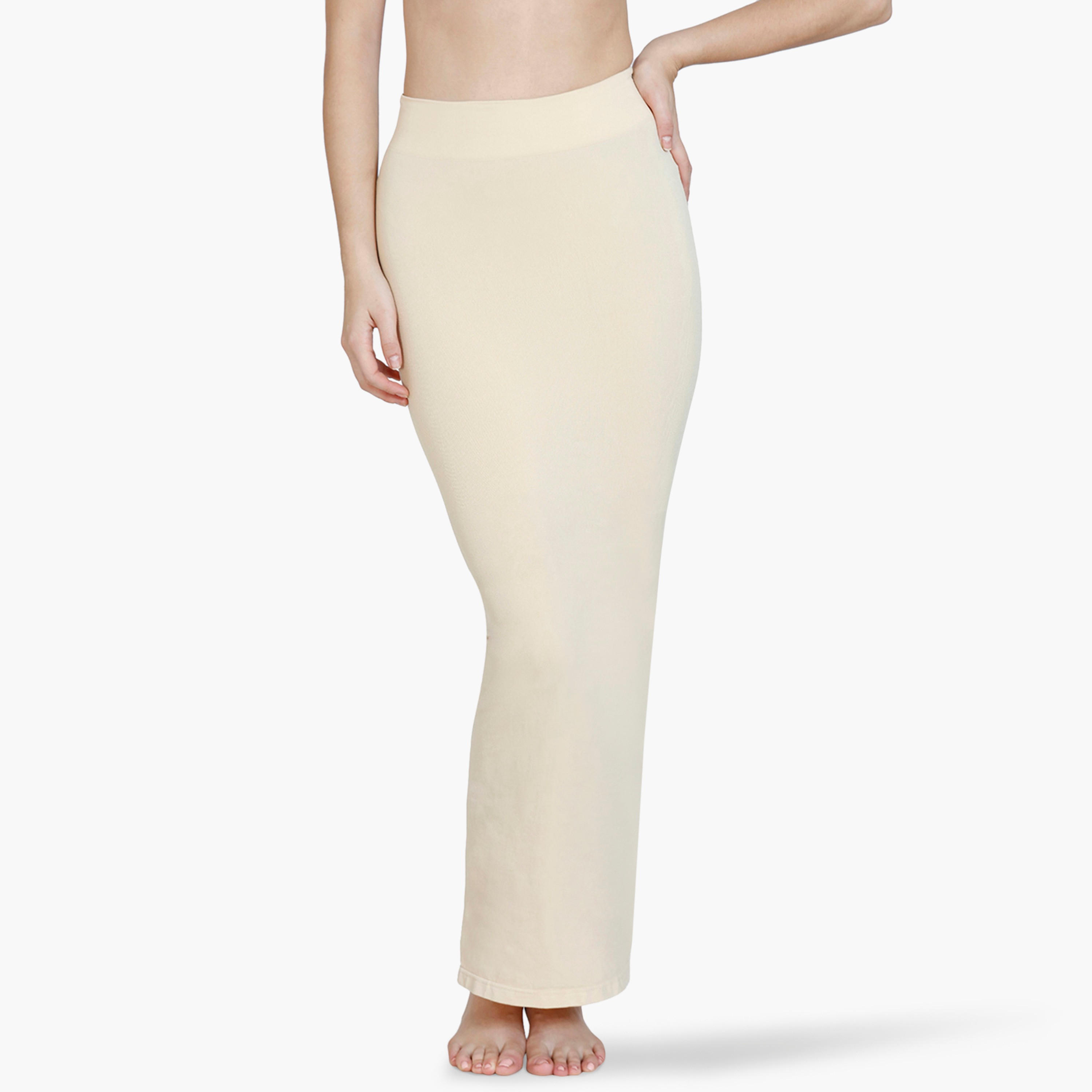 Zivame Waist & Tummy Medium Control Shapewear Petticoat with Drawstring Closure and Slit-women-clothing-lingerie-shapewear-image-15