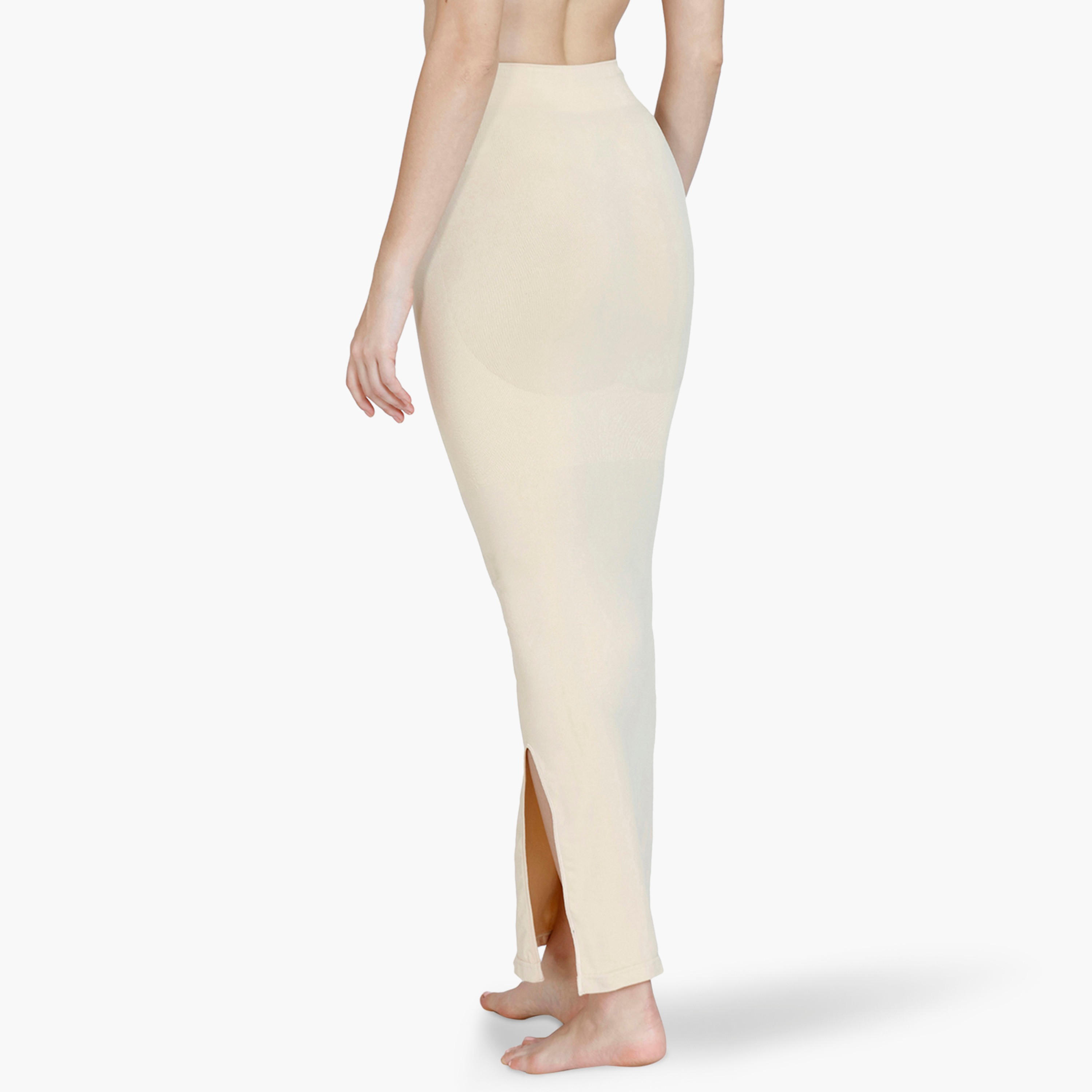 Zivame Waist & Tummy Medium Control Shapewear Petticoat with Drawstring Closure and Slit-women-clothing-lingerie-shapewear-image-17