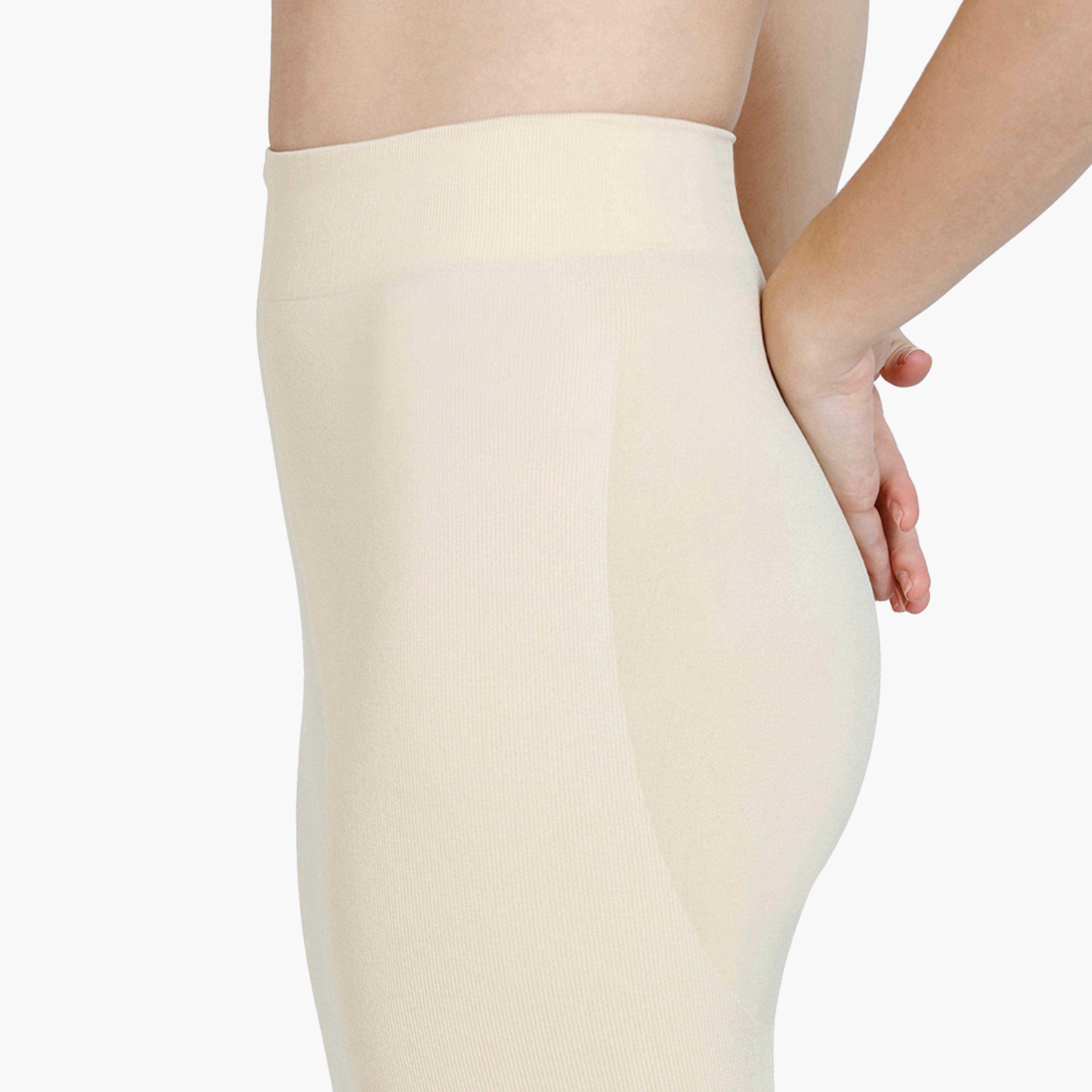 Zivame Waist & Tummy Medium Control Shapewear Petticoat with Drawstring Closure and Slit-women-clothing-lingerie-shapewear-image-19