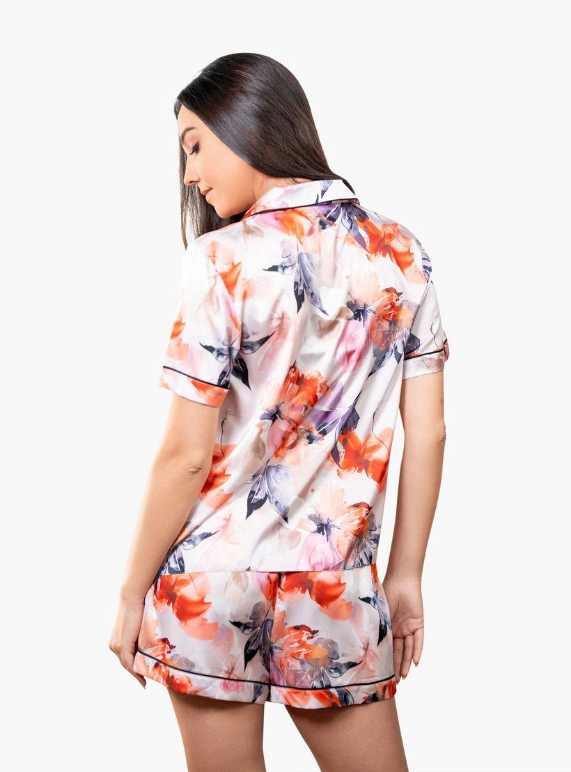 طقم قميص وشورت بطبعات من آدارايا-women-clothing-nightwear-pyjamas-shortsets-image-3