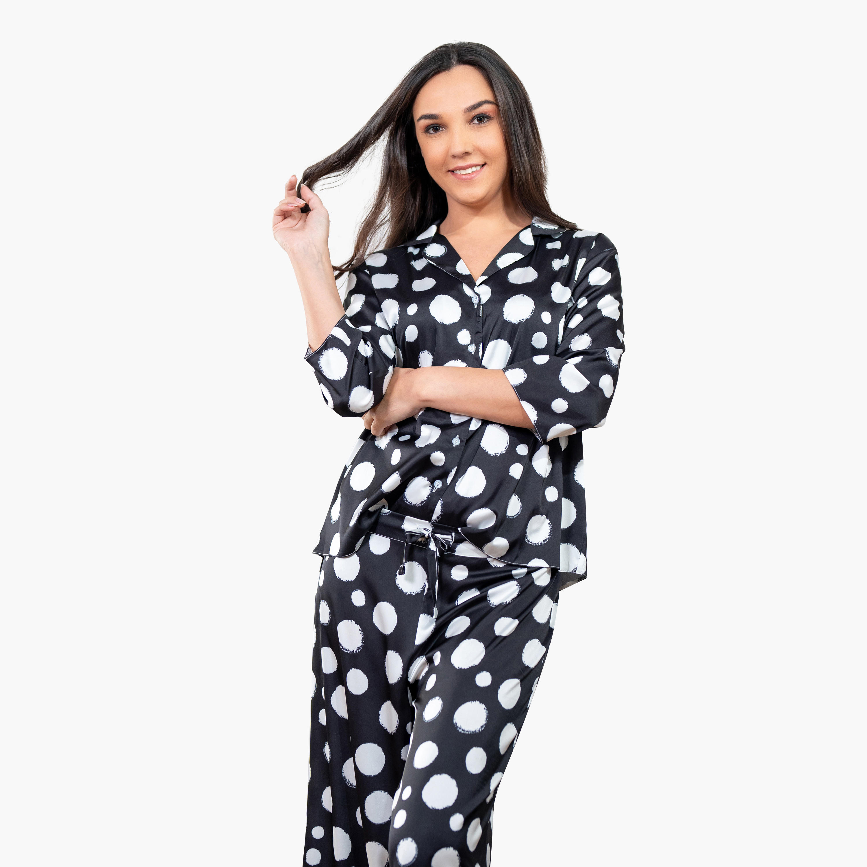 طقم قميص وبنطلون بيجاما بطبعات من آدارايا-women-clothing-nightwear-pyjamas-longsets-image-3