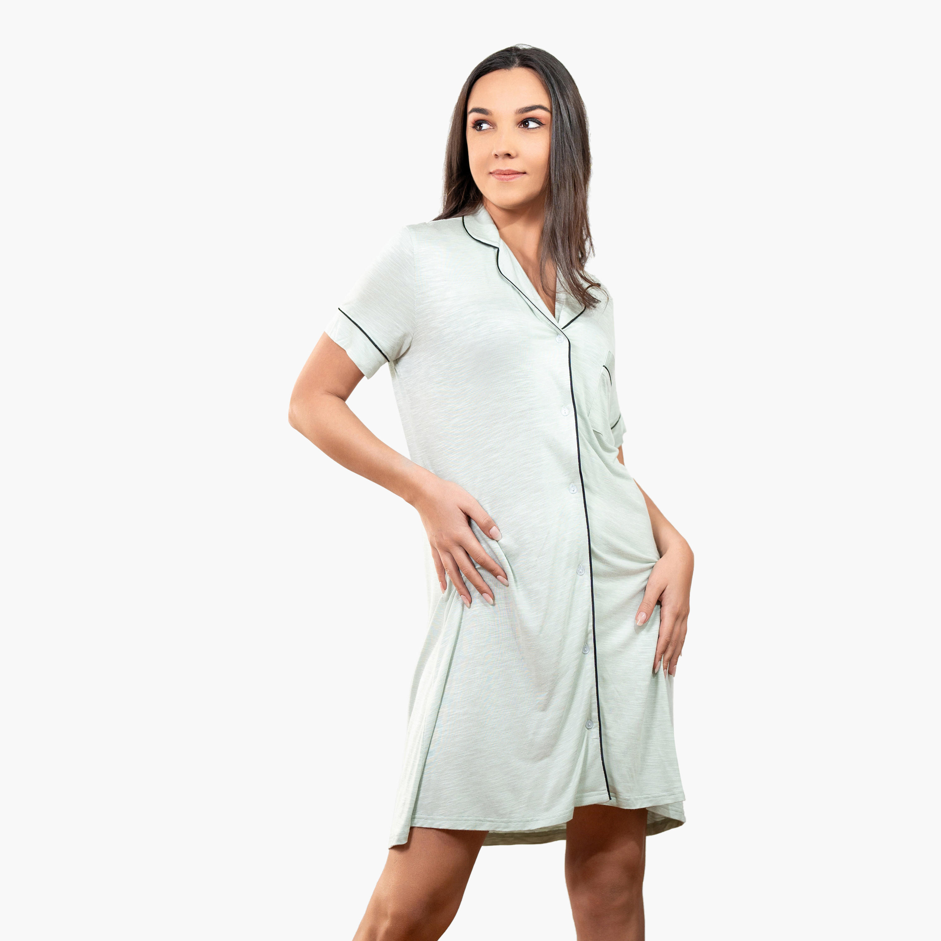 Aadaraya Sleepshirt with Collar-women-clothing-nightwear-nighties-image-3