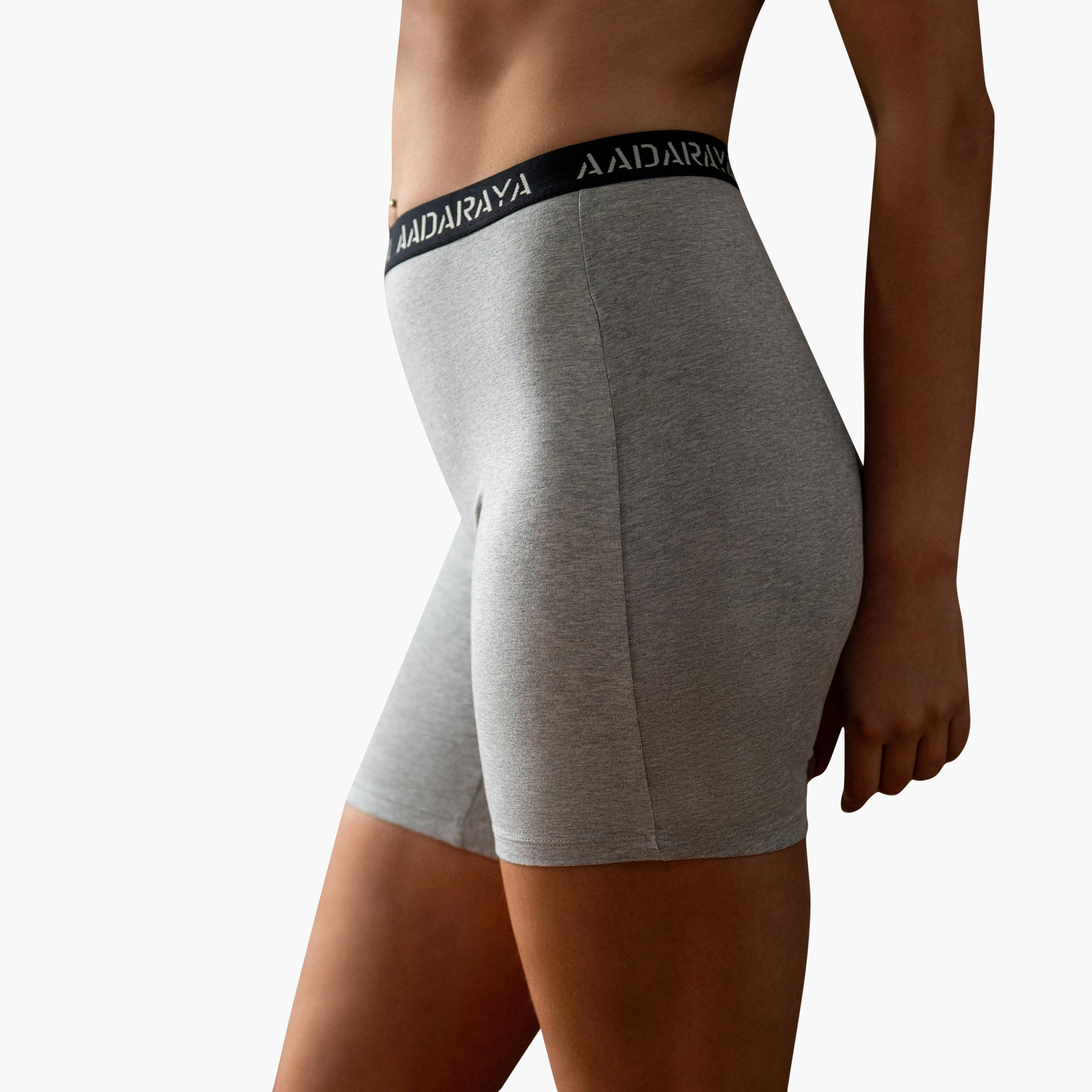 طقم سروال تشكيل جسم داخلي بخصر مطاطي وتفاصيل الشعار قطعتين من آدارايا-women-clothing-lingerie-panties-image-12