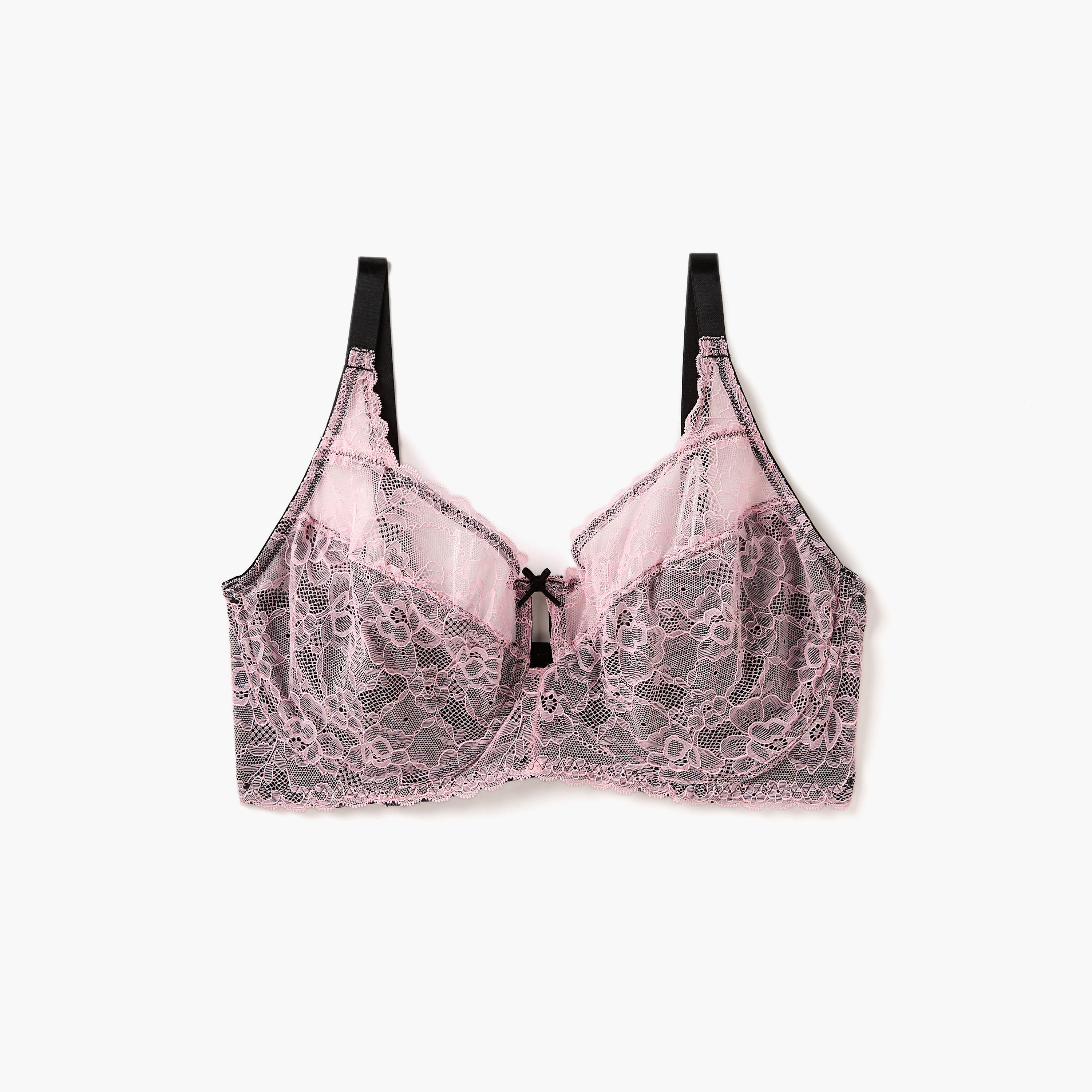 صدريّة بالكونيت مزينة بالدانتيل ومشبك إغلاق من أدارايا-women-clothing-lingerie-bras-image-4