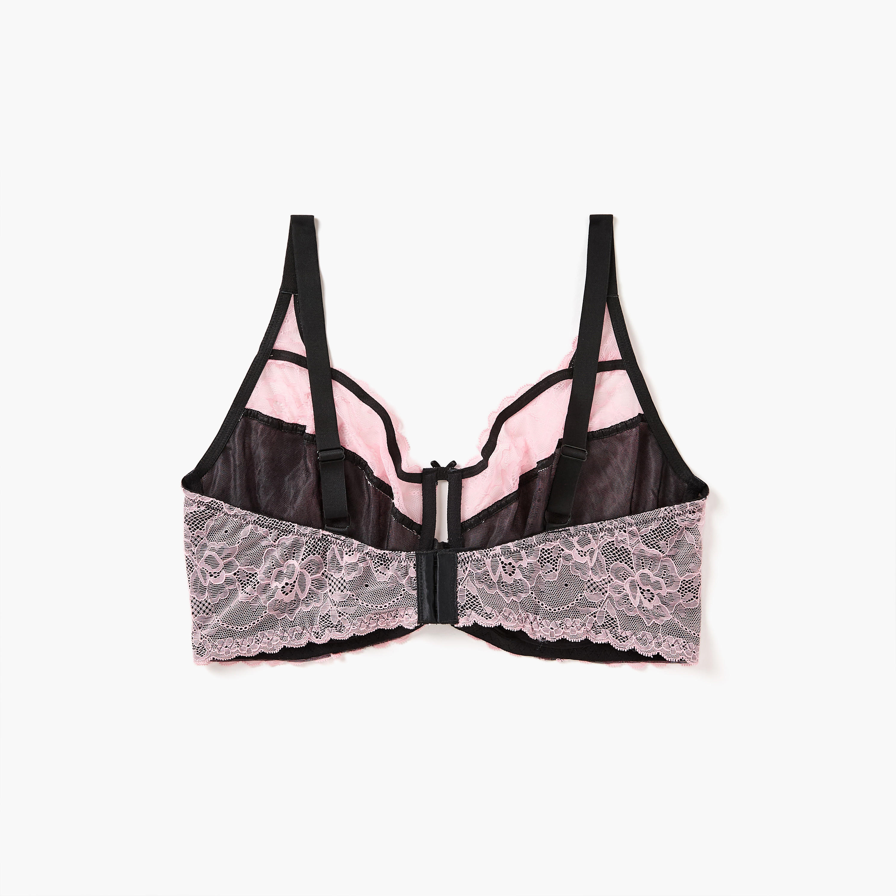 صدريّة بالكونيت مزينة بالدانتيل ومشبك إغلاق من أدارايا-women-clothing-lingerie-bras-image-3
