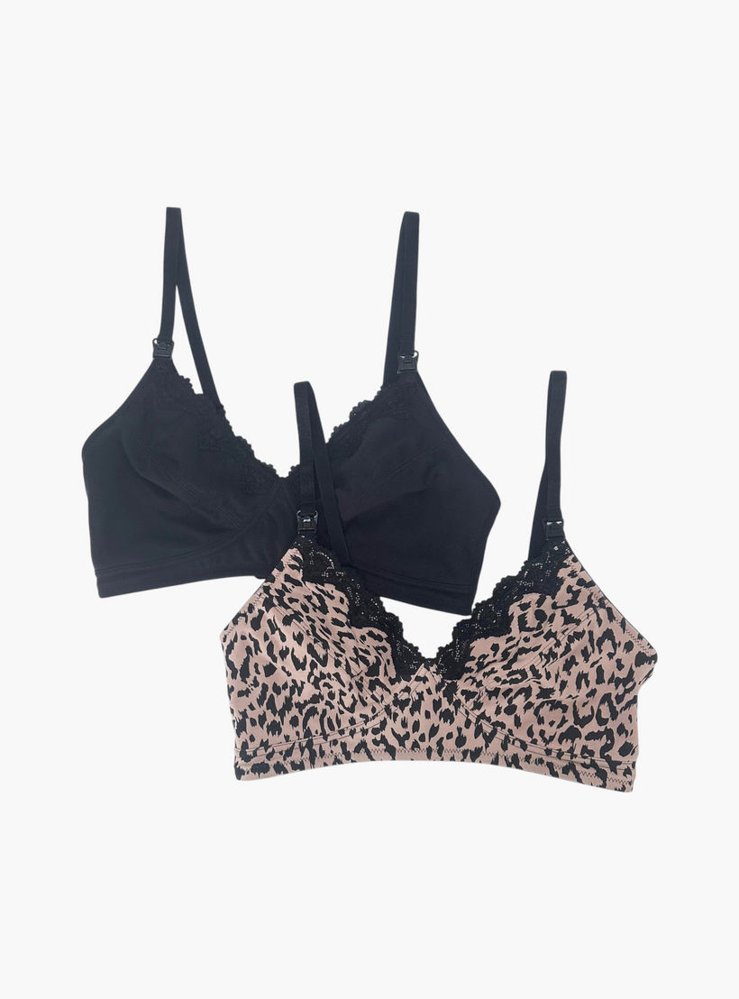 صدرية حوامل بالكونيت مع حمالات قابلة للتعديل من آدارايا - طقم من قطعتين-women-clothing-lingerie-bras-image-3