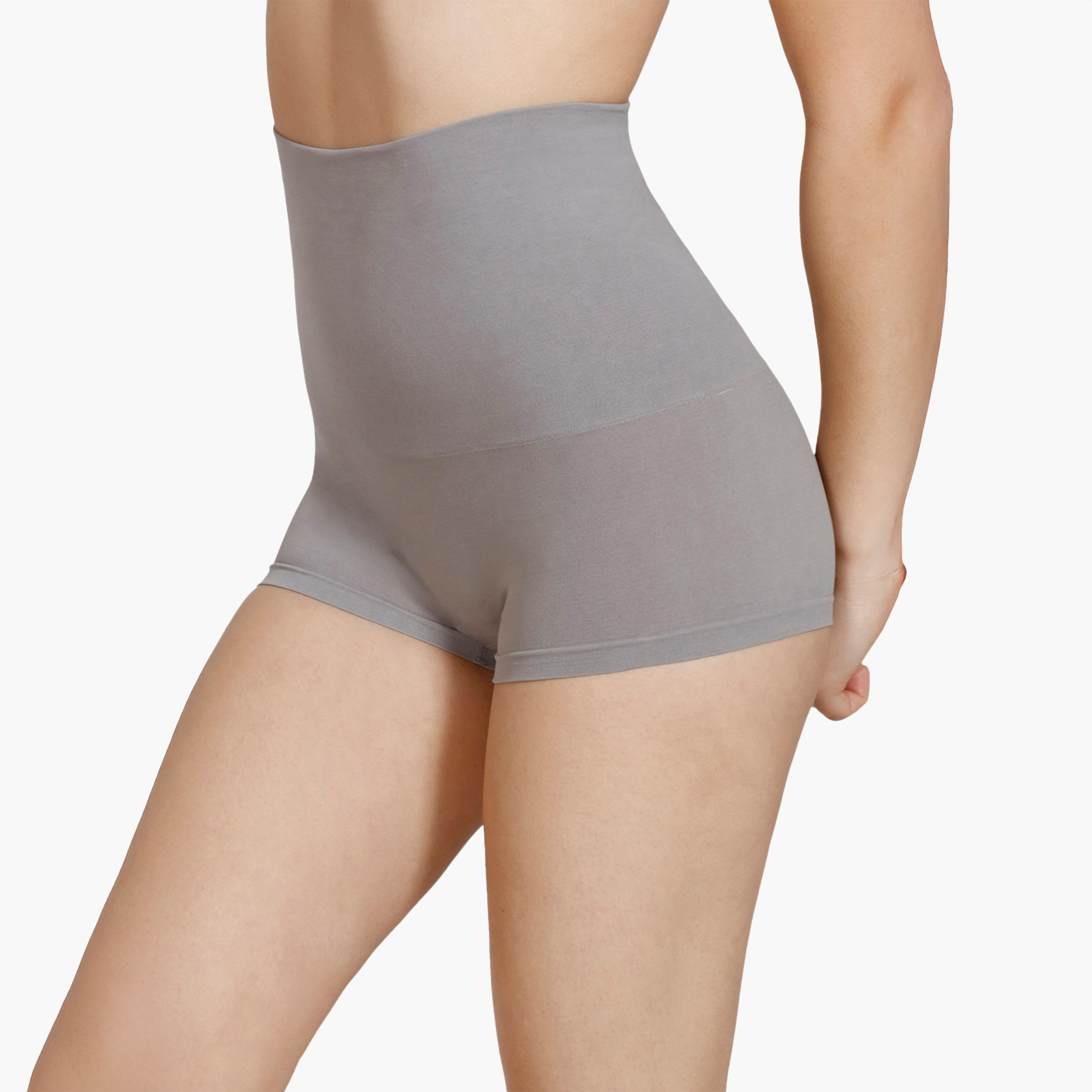 سروال شد متوسط للبطن والفخذين دون درزات بخصر مطاطي من زيفامي-women-clothing-lingerie-panties-image-3