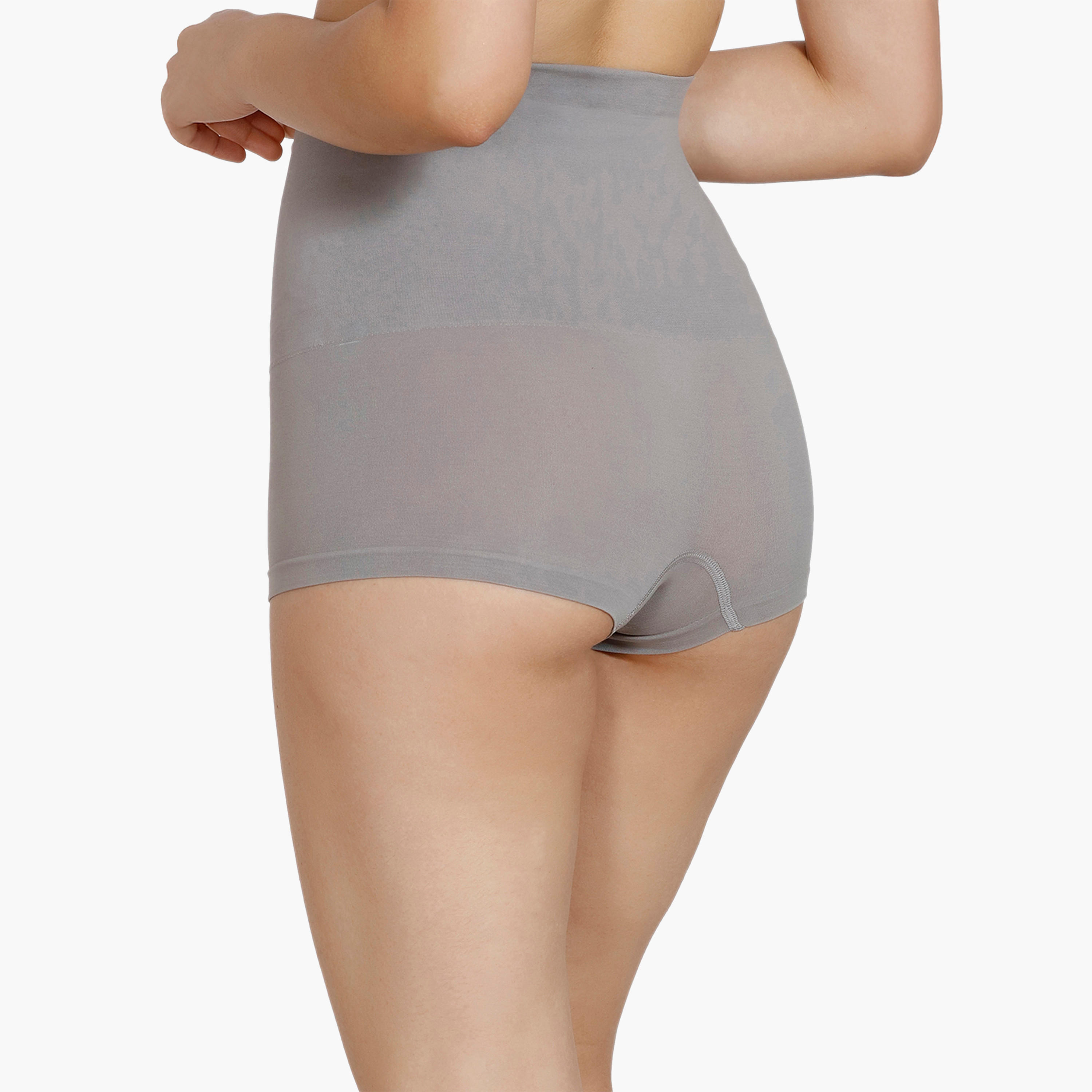 سروال شد متوسط للبطن والفخذين دون درزات بخصر مطاطي من زيفامي-women-clothing-lingerie-panties-image-4
