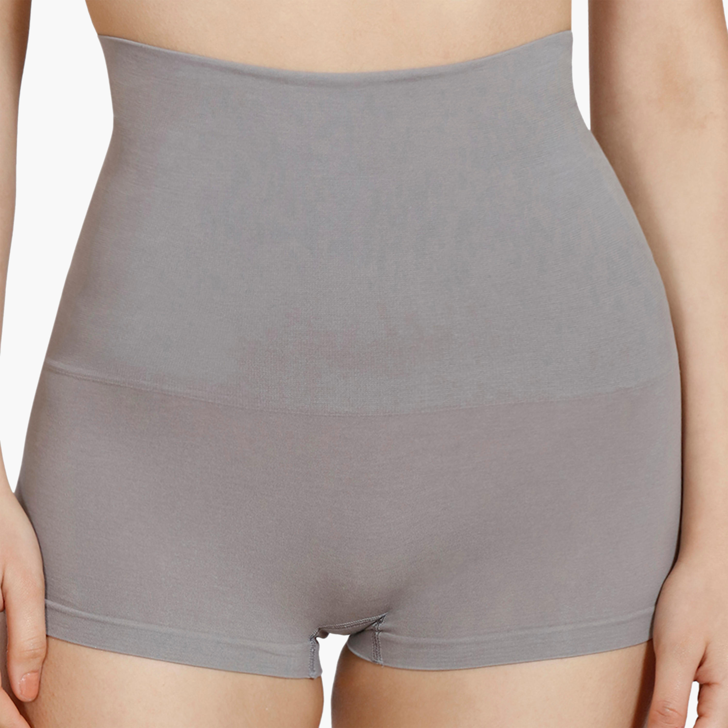 Zivame Medium Control Seamfree Tummy & Thigh Slimming Shapewear Briefs with Elasticated Waistband-women-clothing-lingerie-panties-image-6