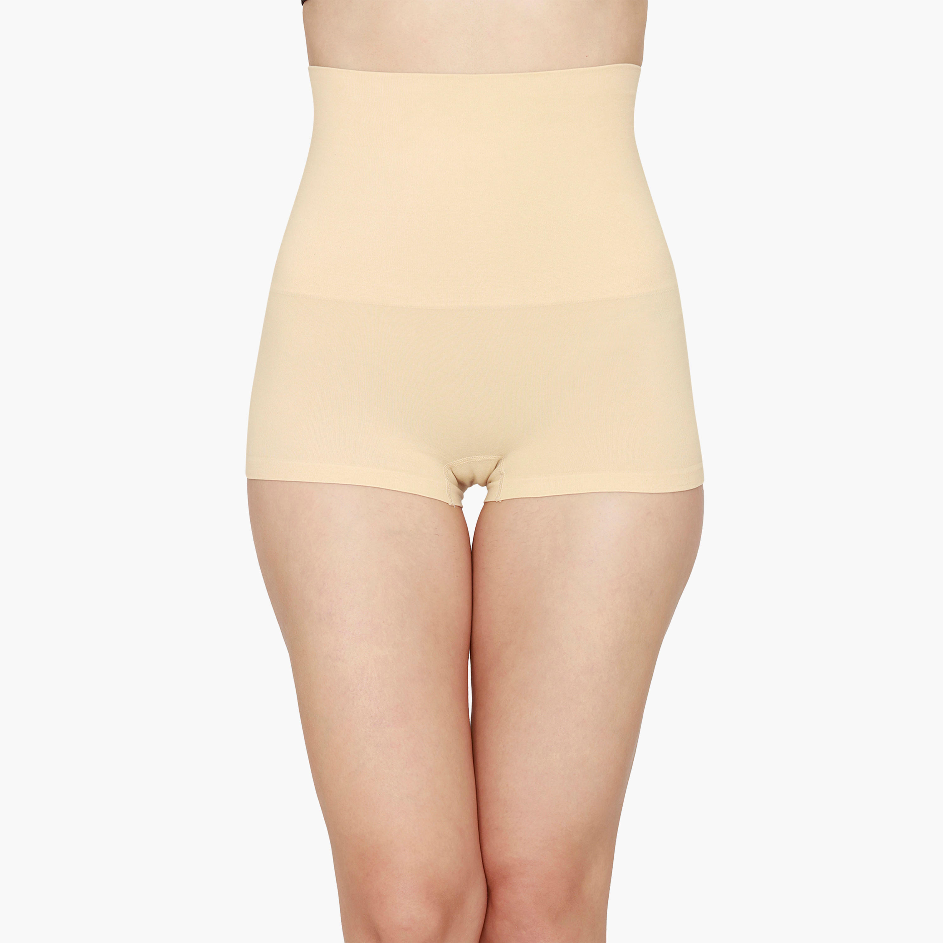 Zivame Medium Control Seamfree Tummy & Thigh Slimming Shapewear Briefs with Elasticated Waistband-women-clothing-lingerie-panties-image-7