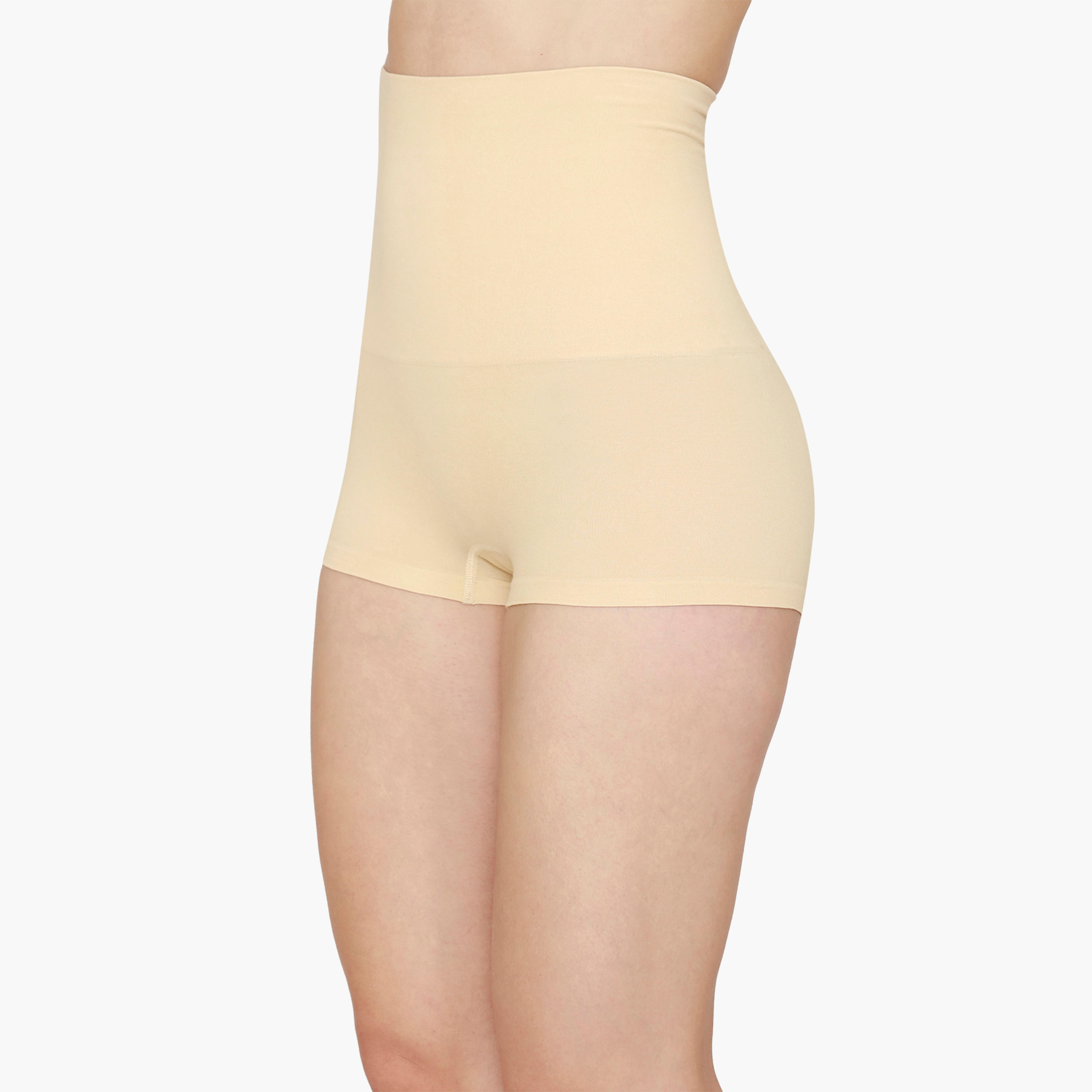 Zivame Medium Control Seamfree Tummy & Thigh Slimming Shapewear Briefs with Elasticated Waistband-women-clothing-lingerie-panties-image-9