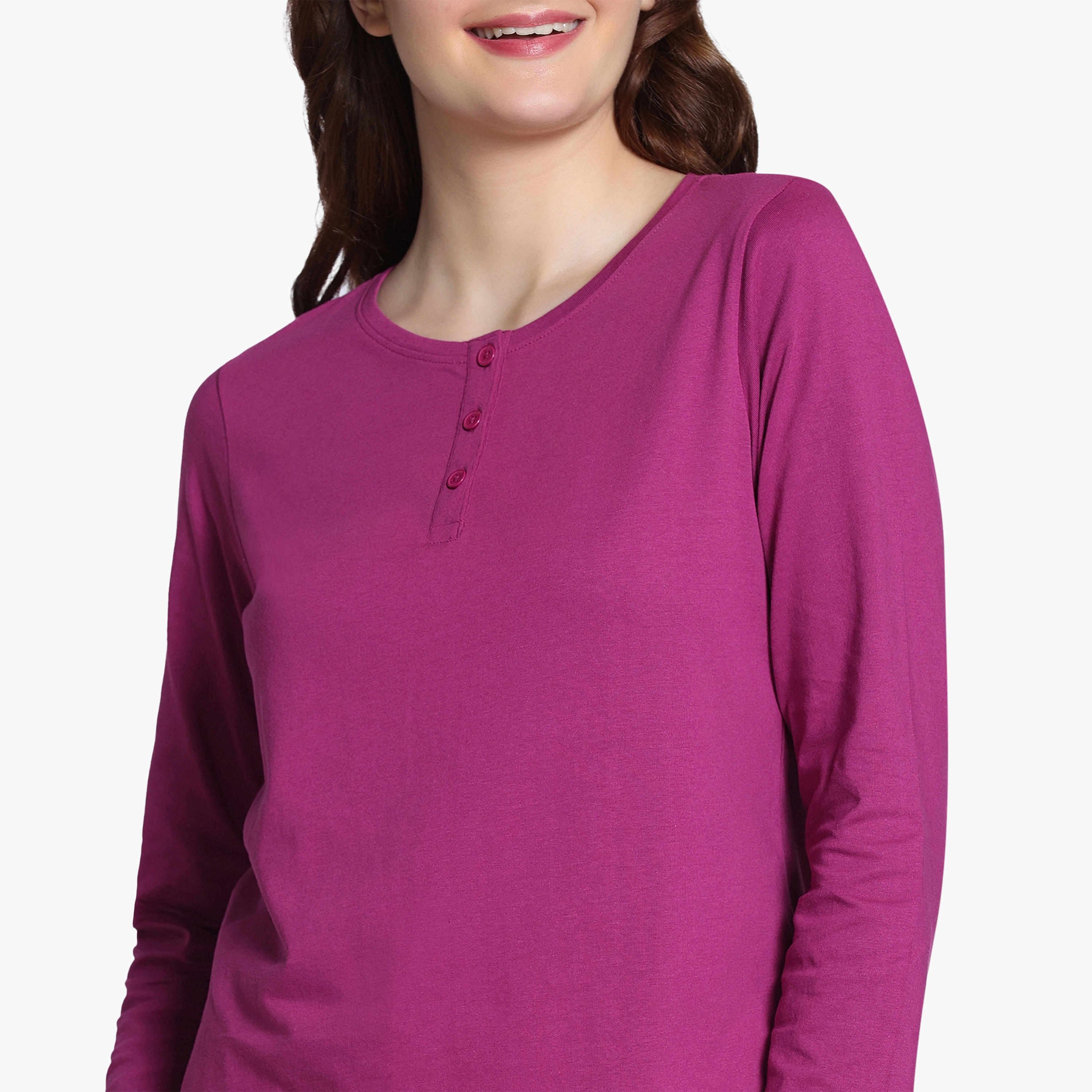 Zivame Leaf Print Pyjama Set-women-clothing-nightwear-pyjamas-longsets-image-5