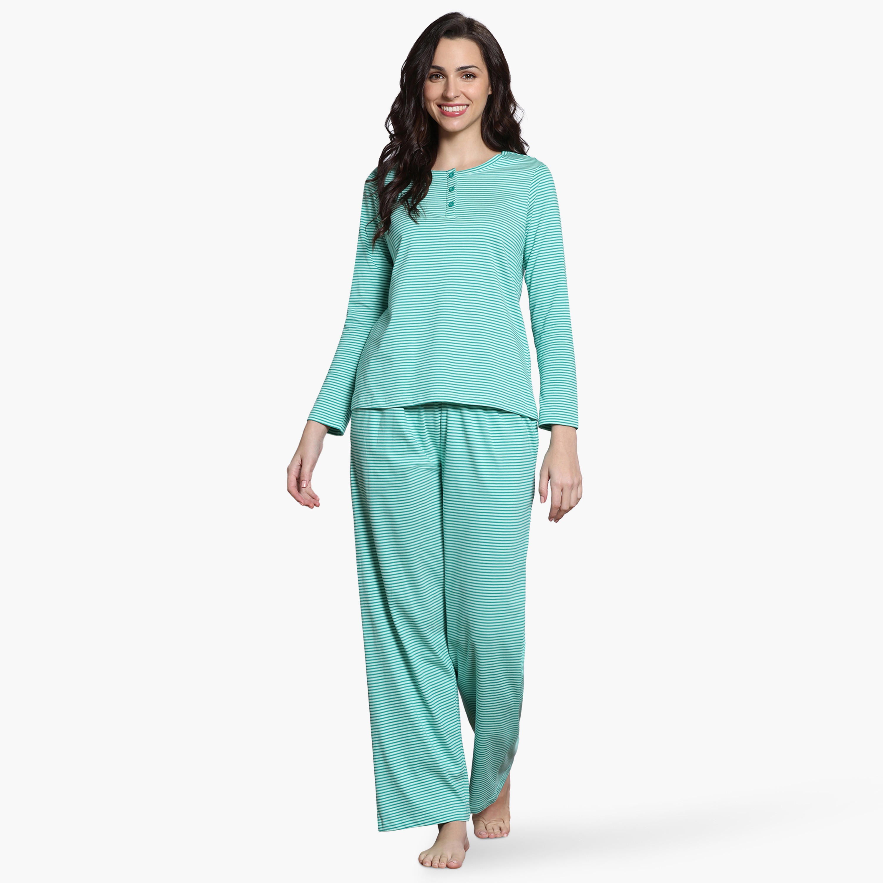 مجموعة بيجاما مقلمة من زيفامي-women-clothing-nightwear-pyjamas-longsets-image-7