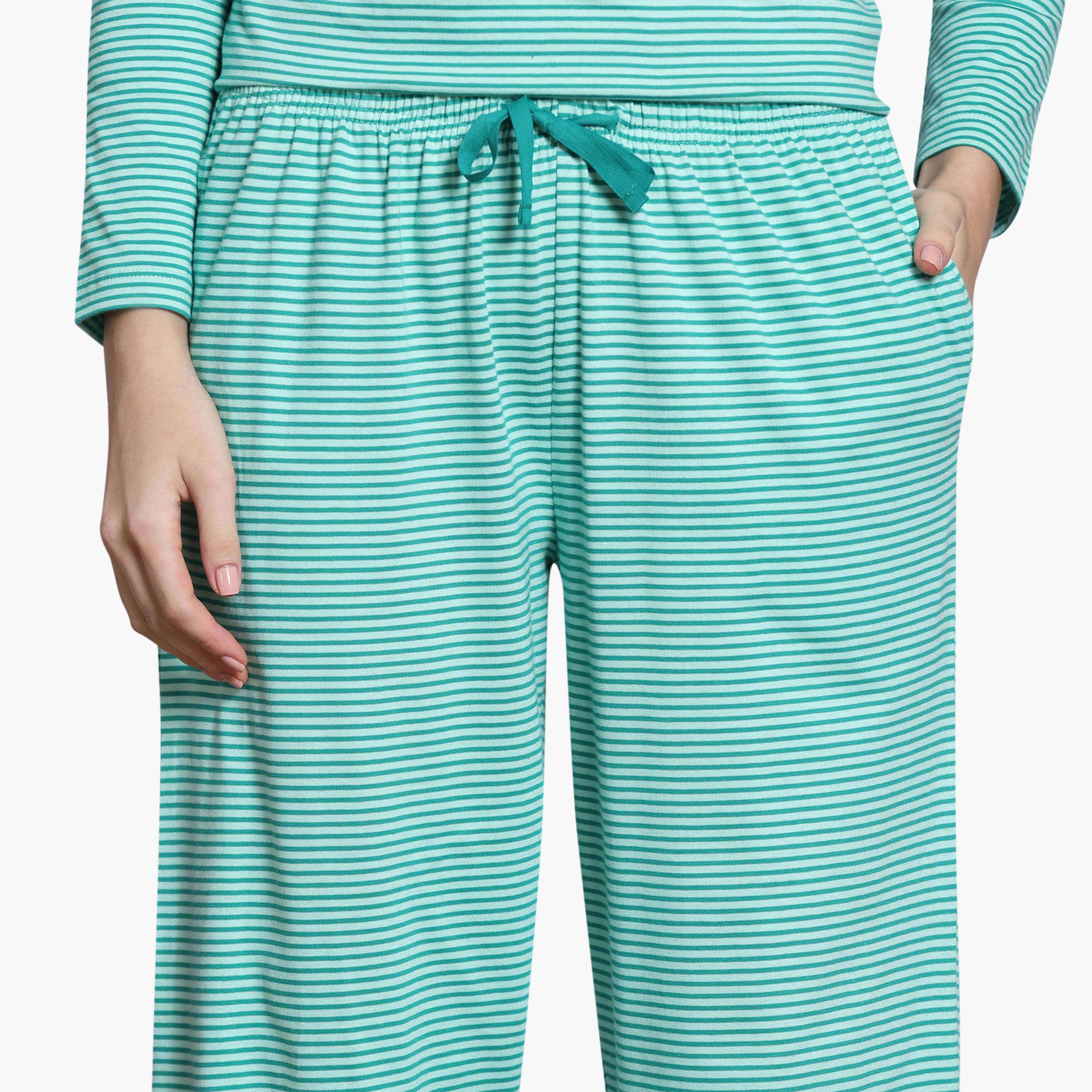 مجموعة بيجاما مقلمة من زيفامي-women-clothing-nightwear-pyjamas-longsets-image-12