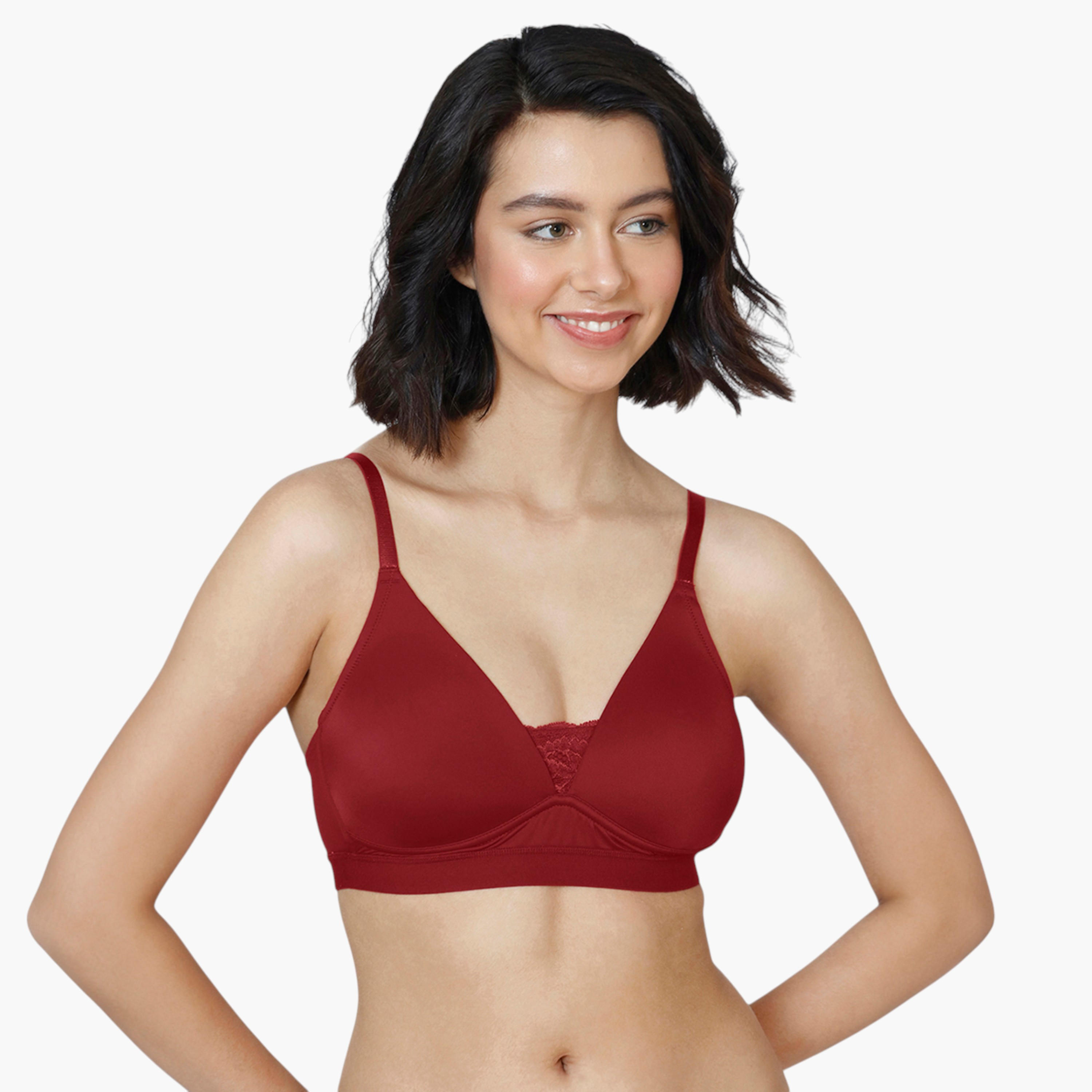 Zivame Lace Detail Bra with Hook and Eye Closure-women-clothing-lingerie-bras-image-5