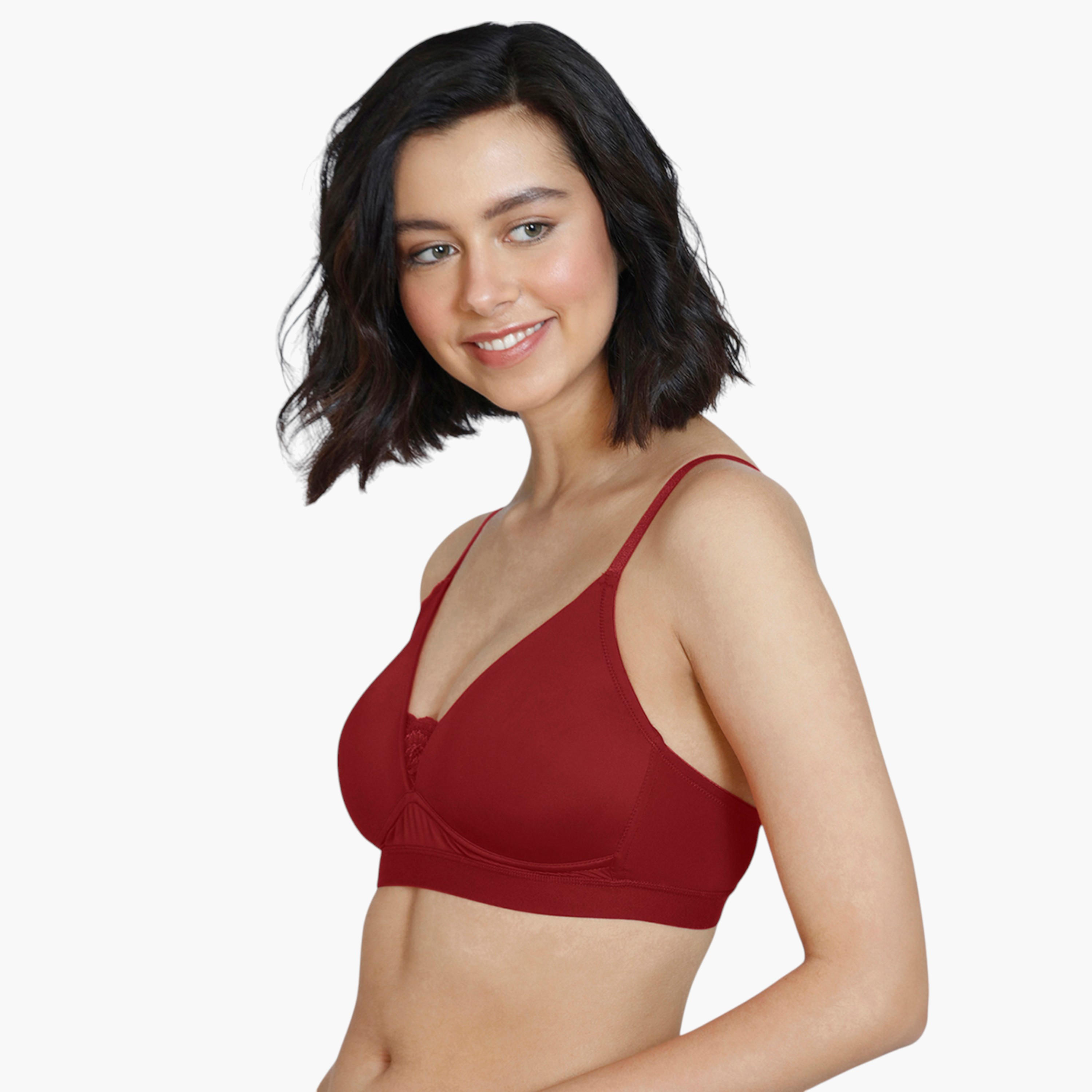 Zivame Lace Detail Bra with Hook and Eye Closure-women-clothing-lingerie-bras-image-7