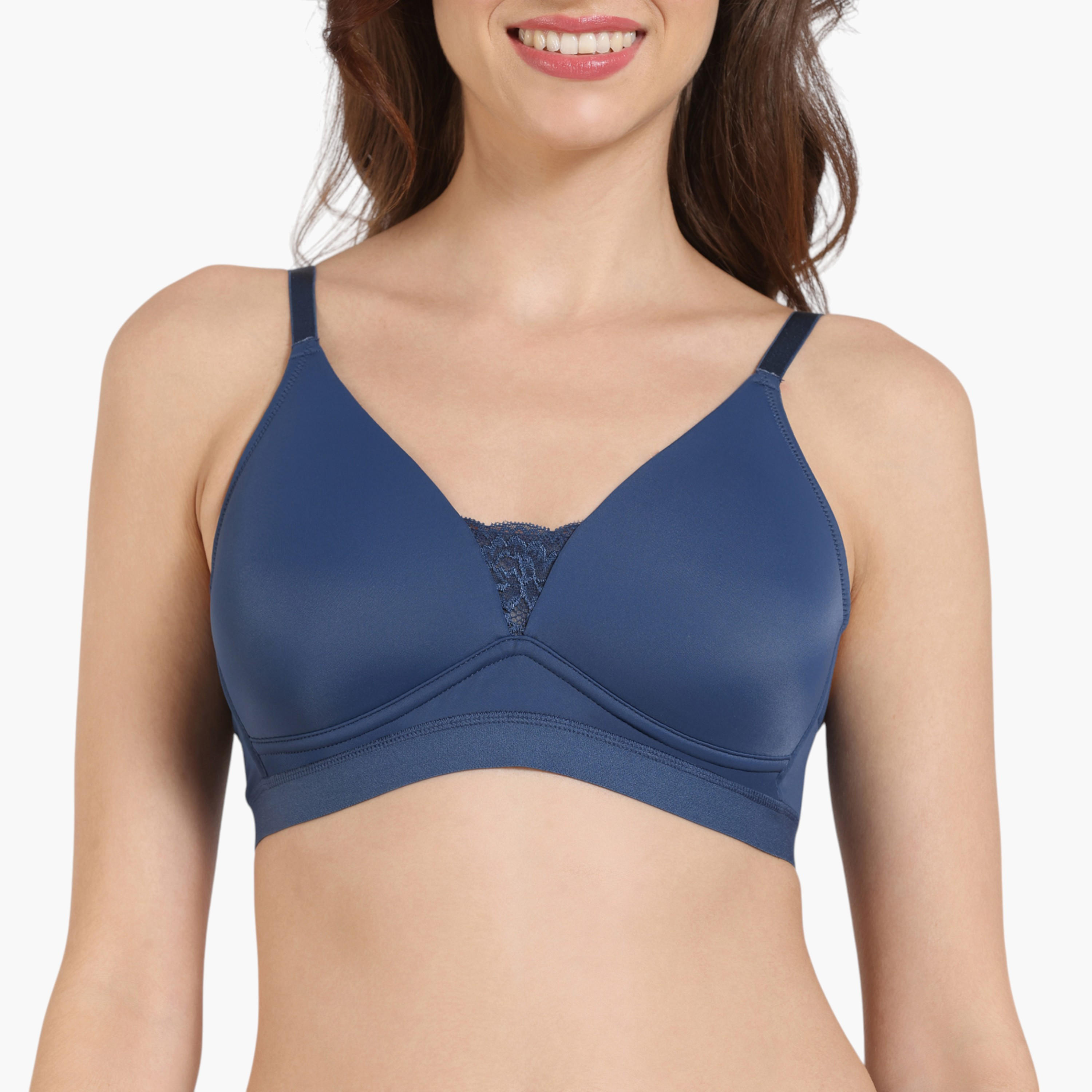 Zivame Lace Detail Bra with Hook and Eye Closure-women-clothing-lingerie-bras-image-4
