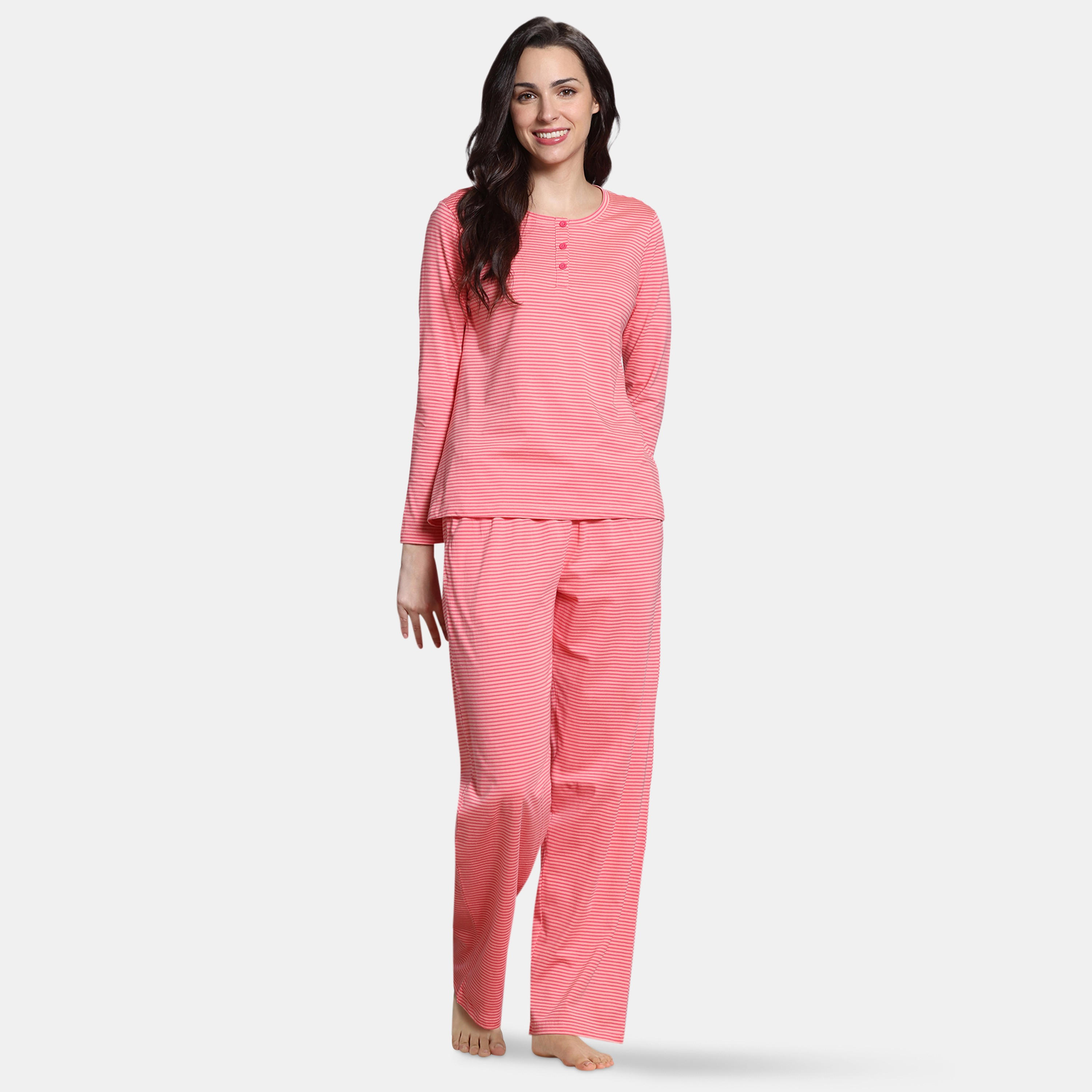 مجموعة بيجاما مقلمة من زيفامي-women-clothing-nightwear-pyjamas-longsets-image-16