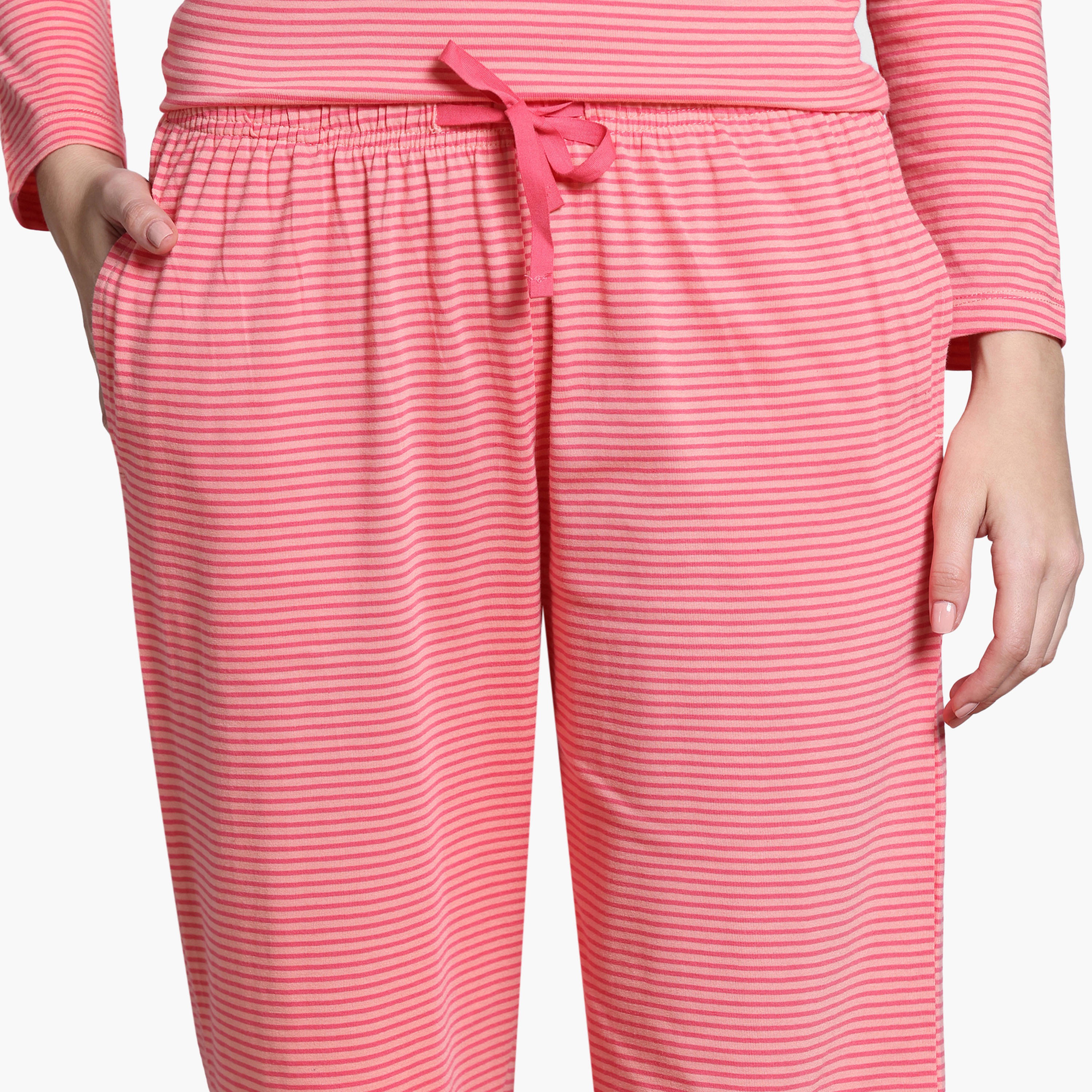 مجموعة بيجاما مقلمة من زيفامي-women-clothing-nightwear-pyjamas-longsets-image-18