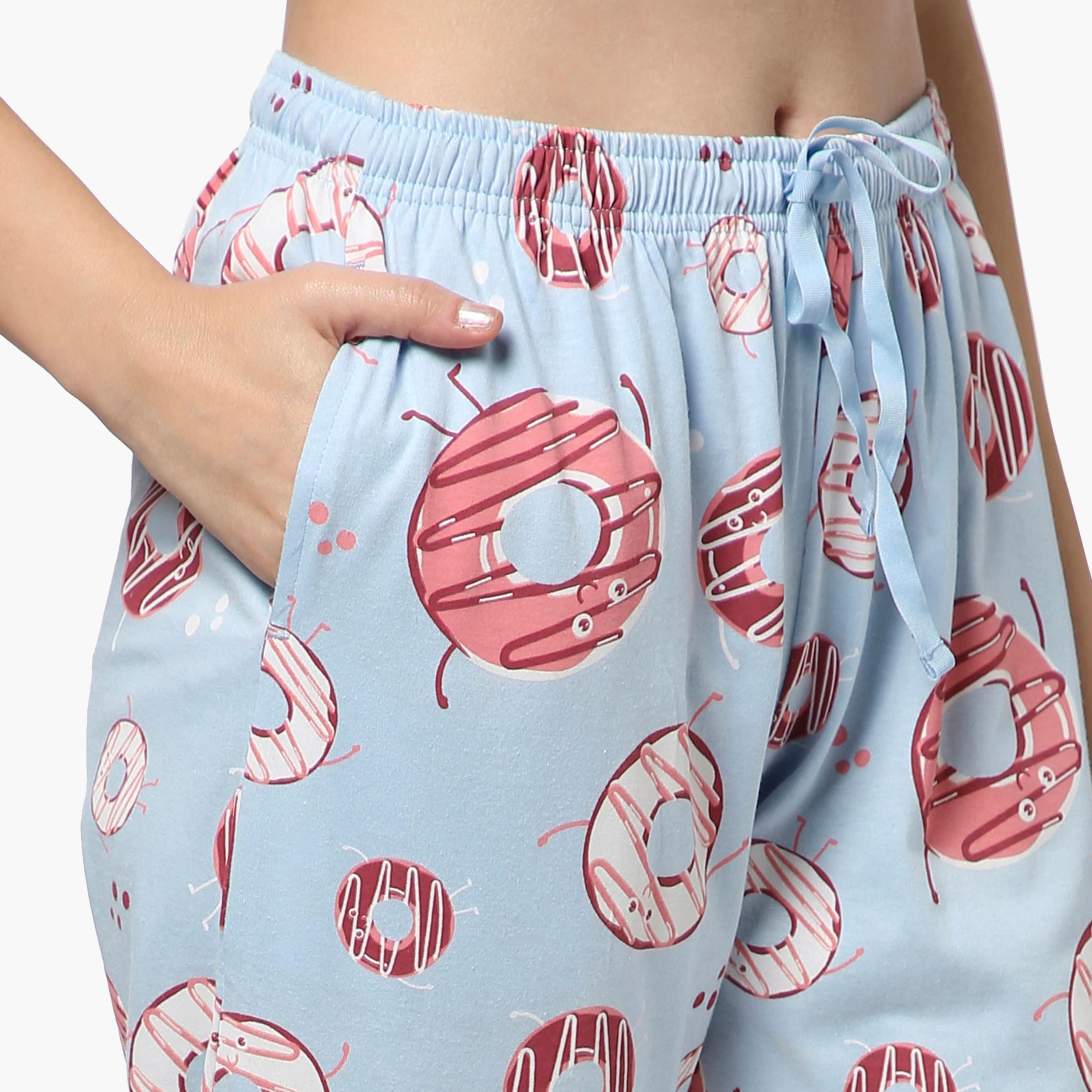 طقم بيجاما بطبعات من زيفامي-women-clothing-nightwear-pyjamas-longsets-image-6