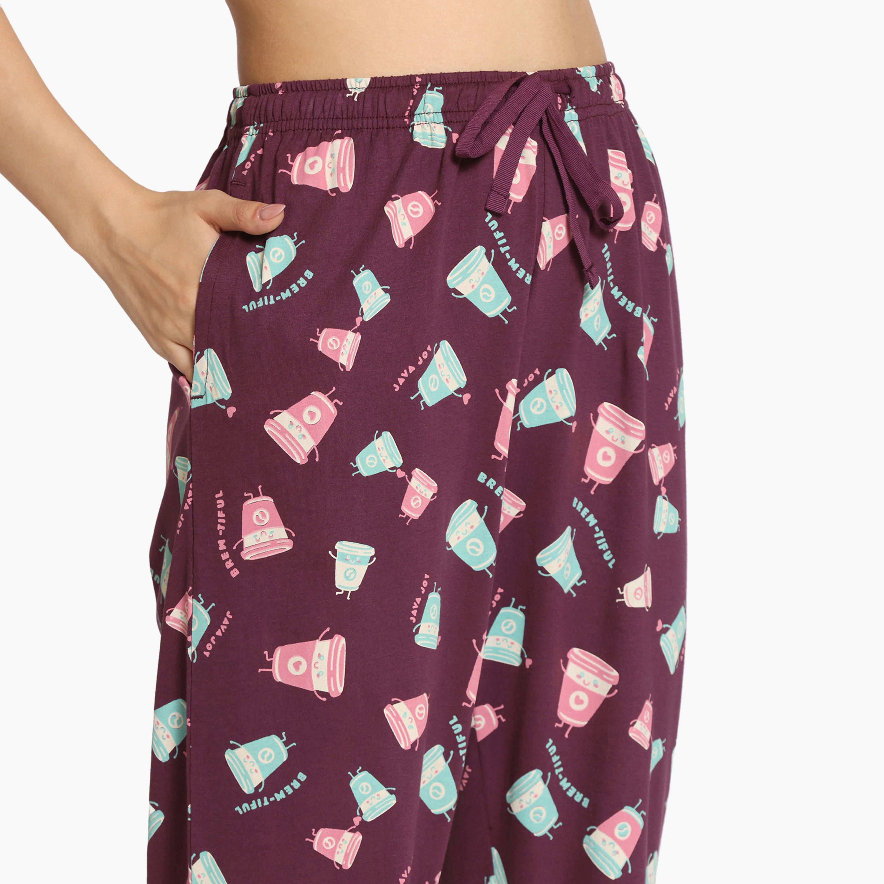 طقم بيجاما بطبعات من زيفامي-women-clothing-nightwear-pyjamas-longsets-image-6