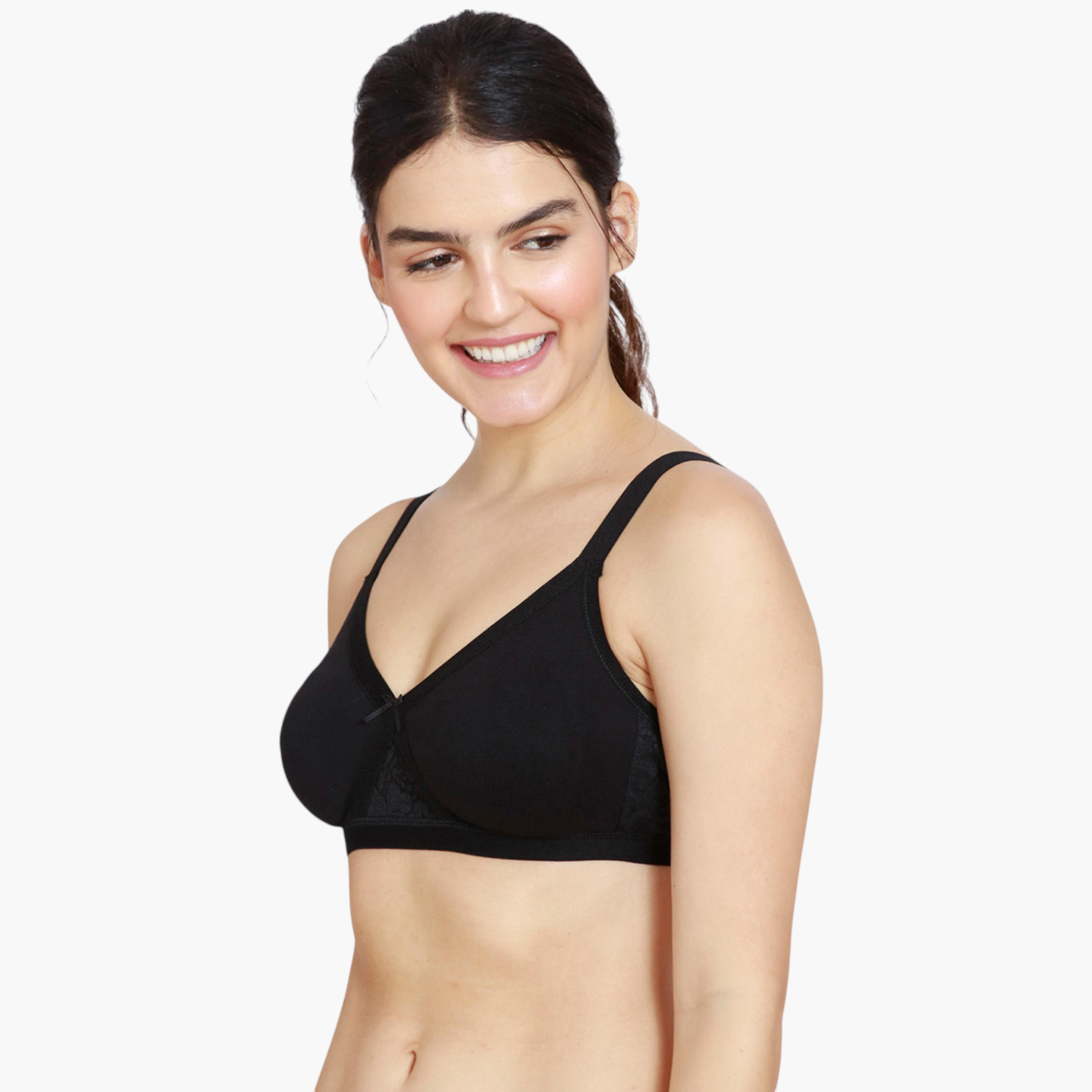 صدرية بإطار إيه ومشبك إغلاق وتفاصيل دانتيل من زيفامي-women-clothing-lingerie-bras-image-3