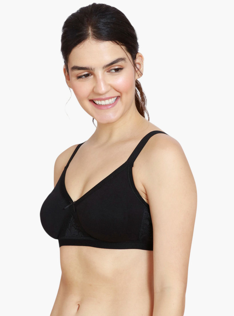 صدرية بإطار إيه ومشبك إغلاق وتفاصيل دانتيل من زيفامي-women-clothing-lingerie-bras-image-3